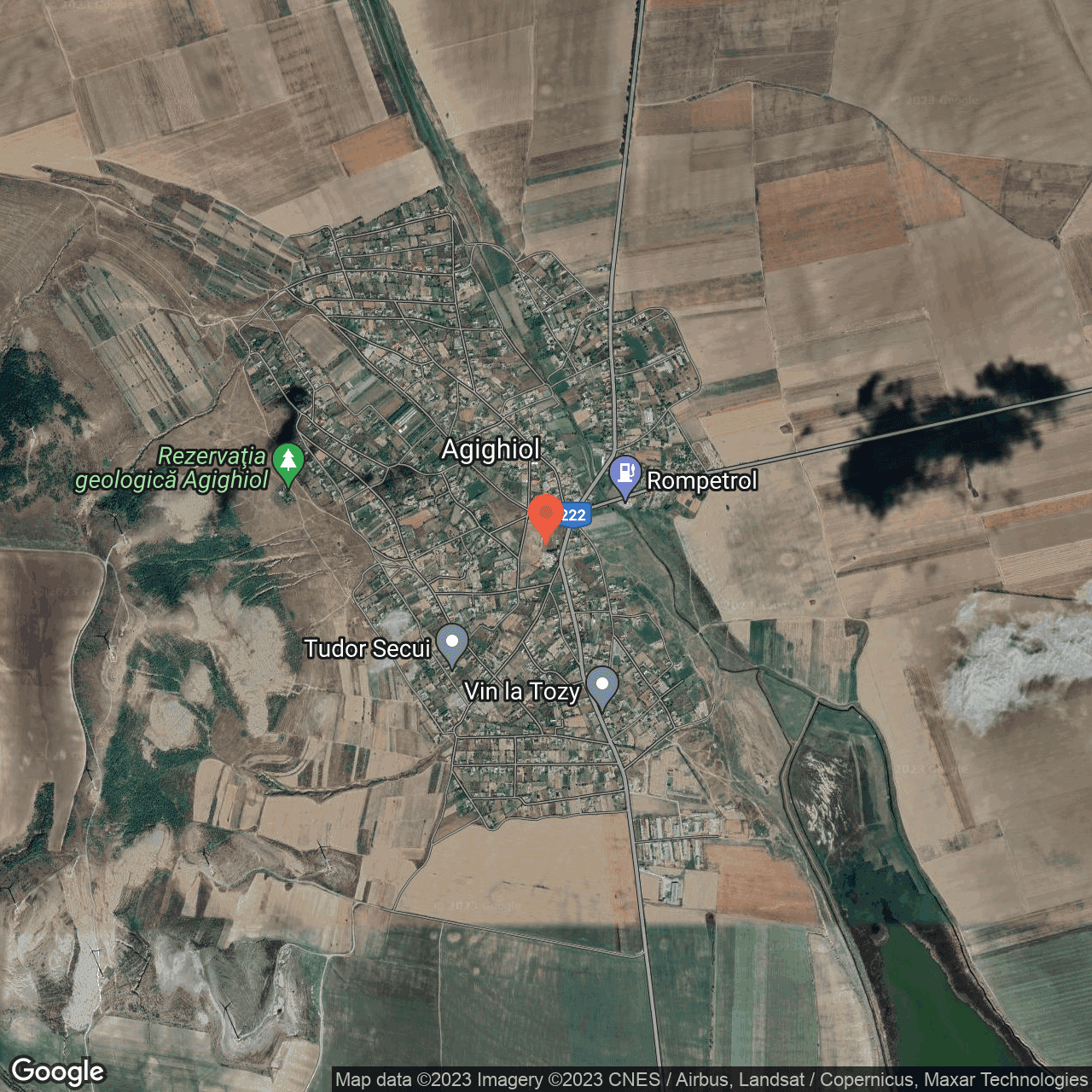 Poza harta hybrid, zoom 14, adresa Agighiol, , judetul