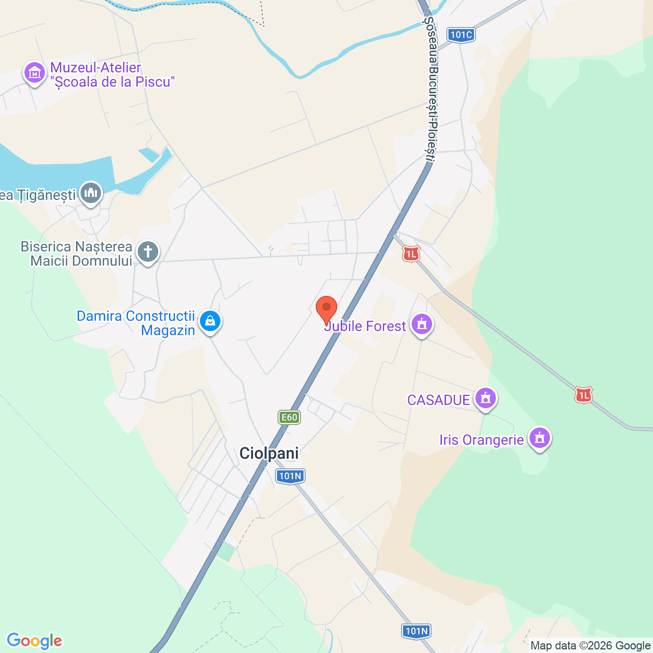 Poza harta streetview, zoom 14, adresa Ciolpani Ilfov, , judetul