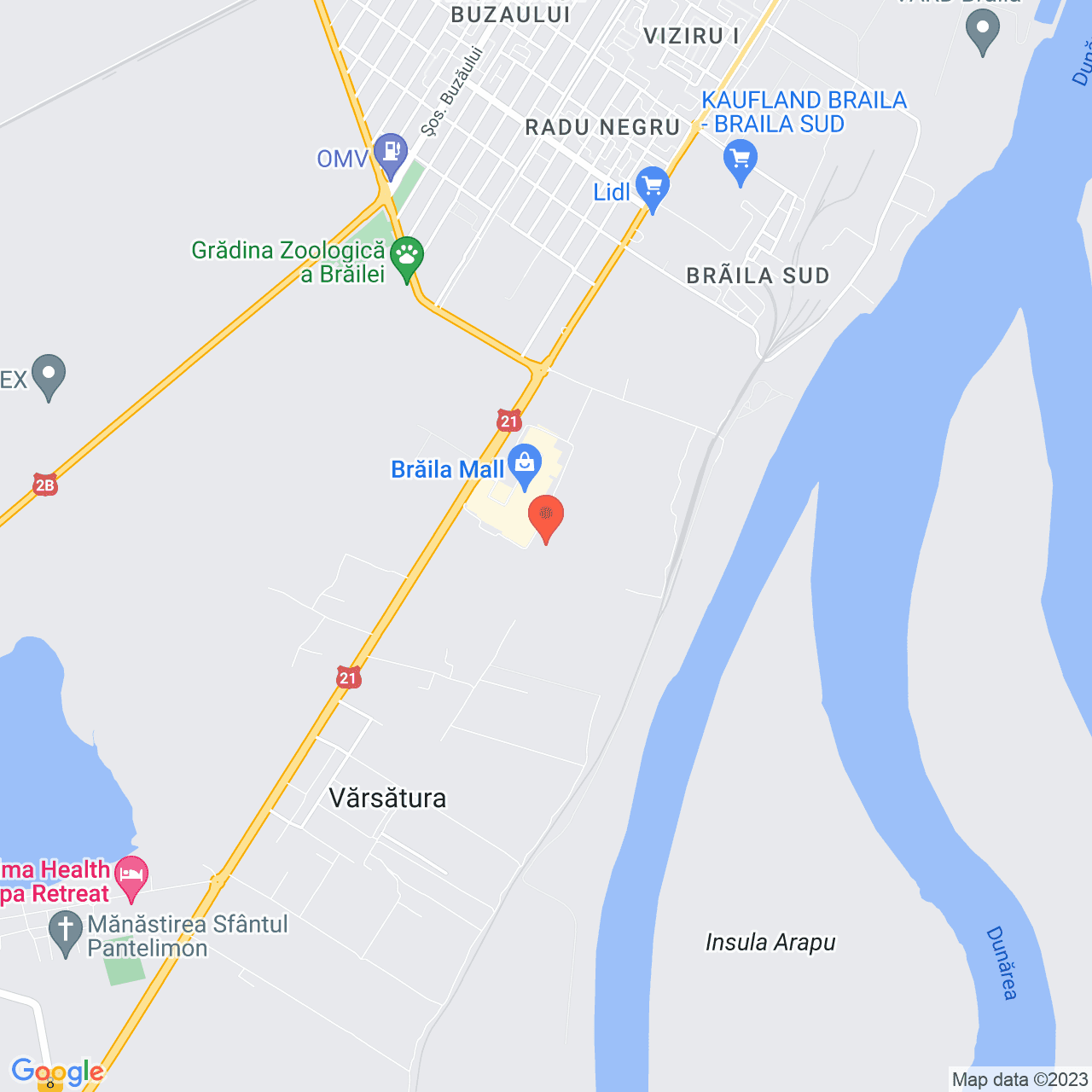 Poza harta streetview, zoom 14, adresa Braila, , judetul