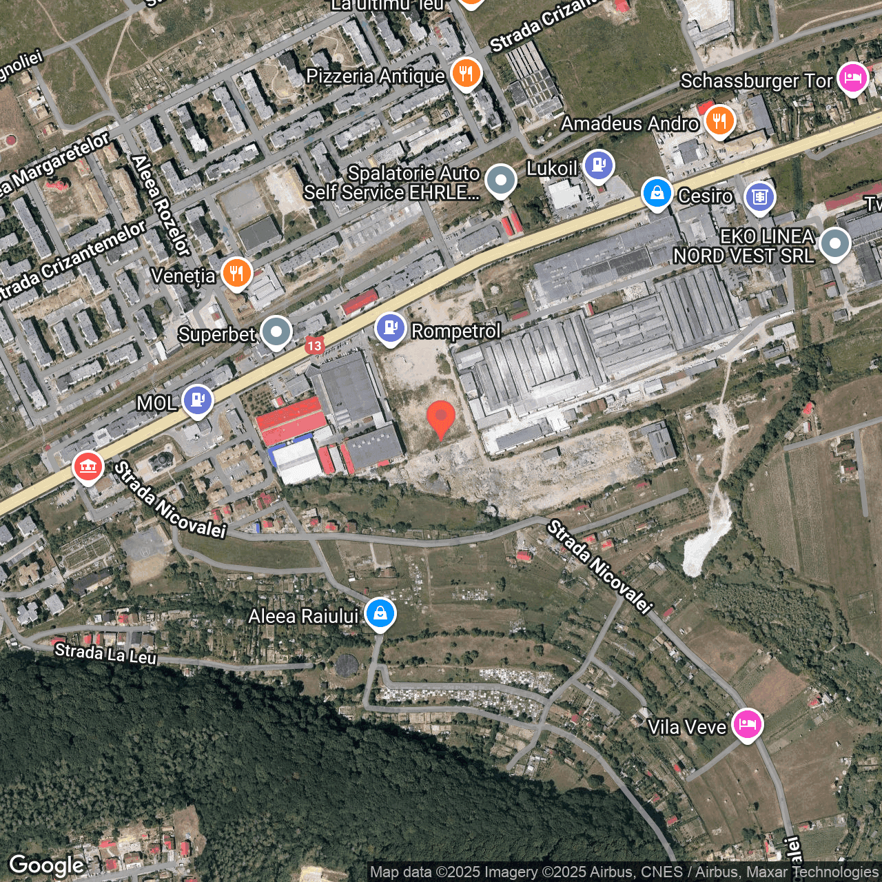 Poza harta hybrid, zoom 16, adresa Sighisoara, str. Mihai Viteazu nr.94, , judetul