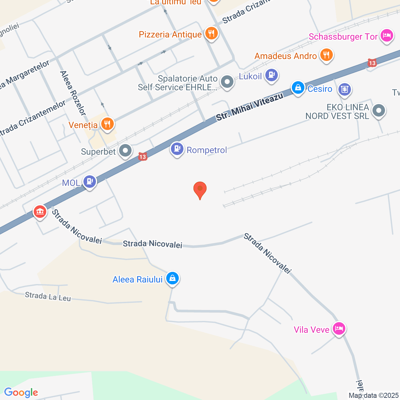 Poza harta streetview, zoom 16, adresa Sighisoara, str. Mihai Viteazu nr.94, , judetul