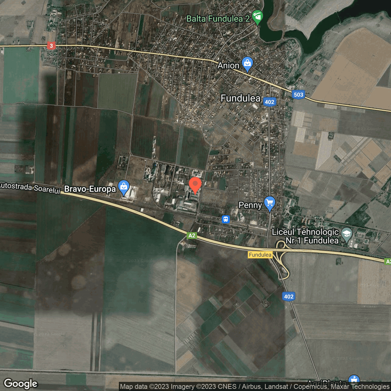 Poza harta hybrid, zoom 14, adresa Fundulea, , judetul