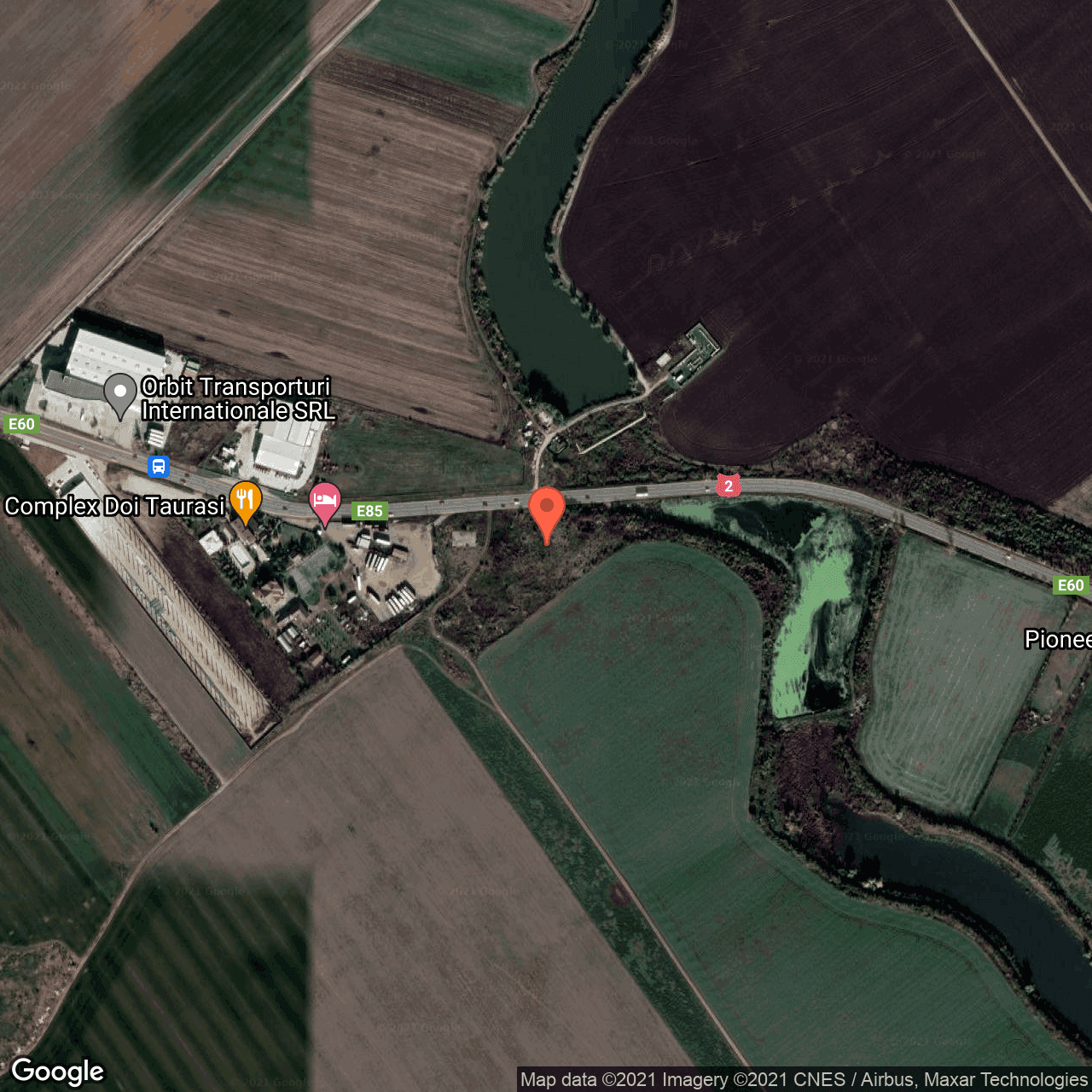 Poza harta hybrid, zoom 16, adresa Ganeasa, judetul Bucuresti Ilfov