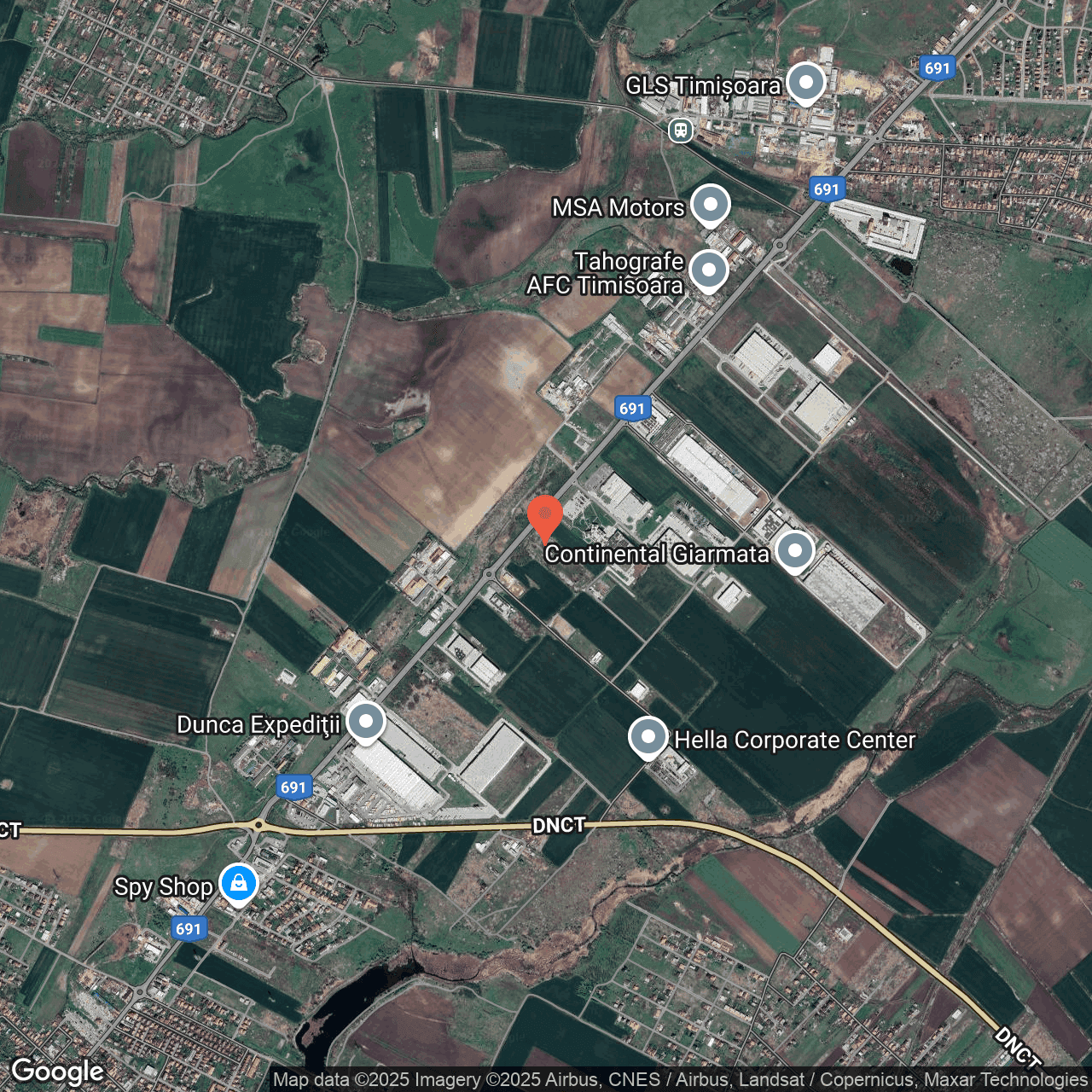 Poza harta hybrid, zoom 14, adresa Giarmata Timis, , judetul