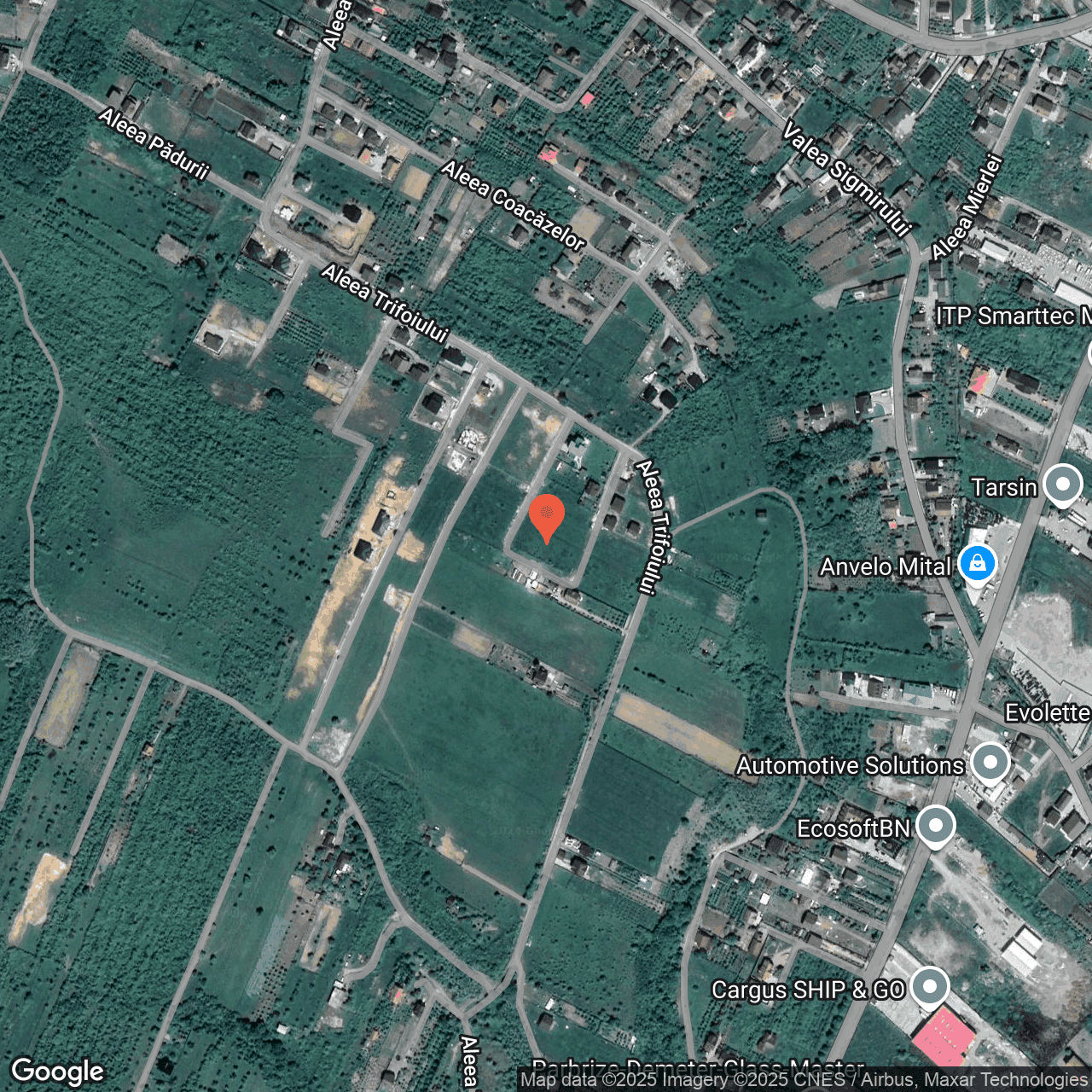 Poza harta hybrid, zoom 16, adresa Aleea Trifoiului Bistrita, , judetul