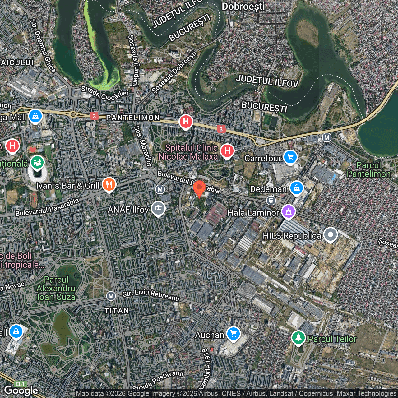 Poza harta hybrid, zoom 14, adresa București, B-dul Basarabia, Nr. 250, , judetul