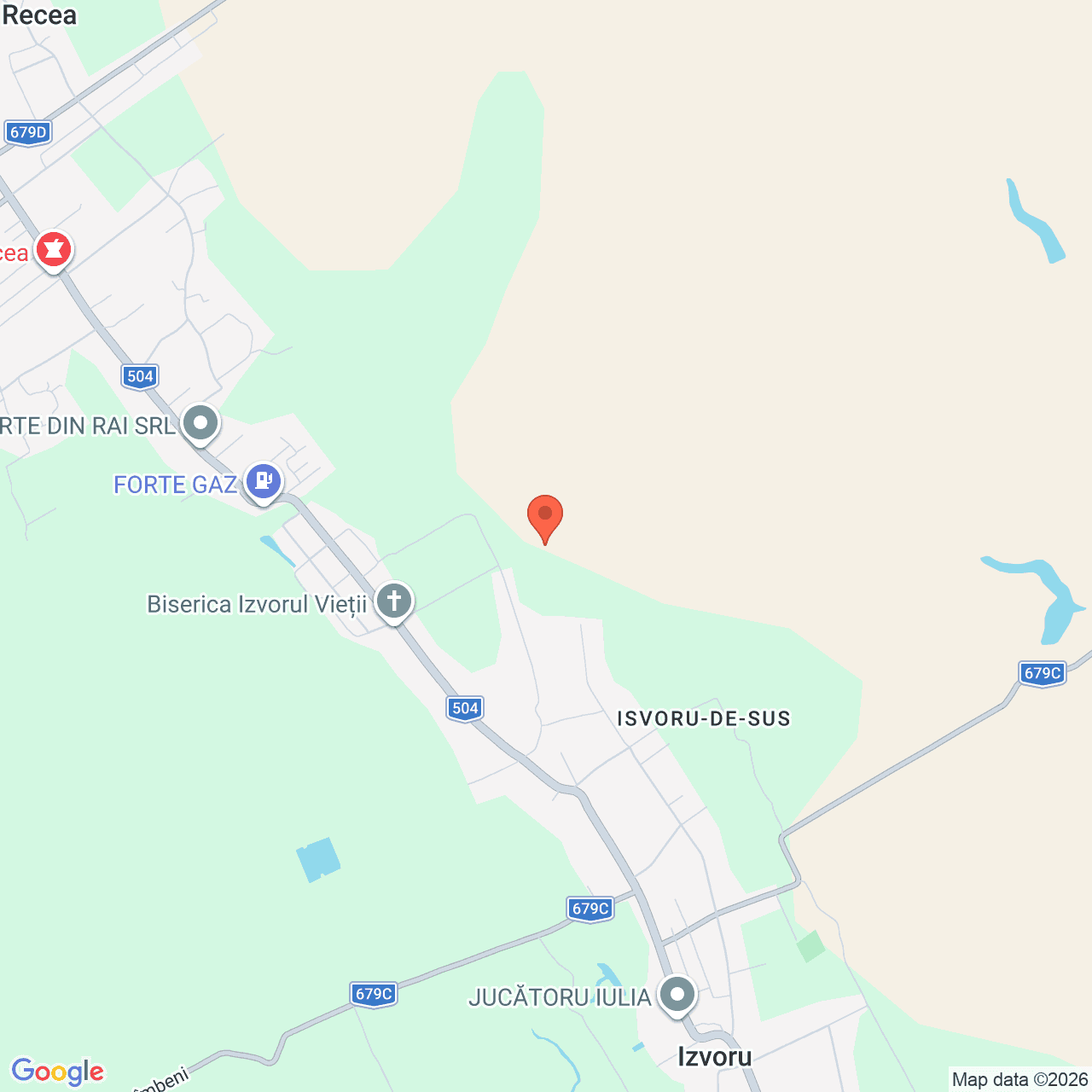 Poza harta streetview, zoom 14, adresa Izvoru judet Arges, , judetul