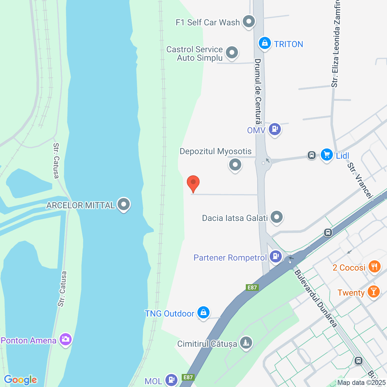 Poza harta streetview, zoom 16, adresa Galați, str. Drumul de Centură nr. 242, , judetul