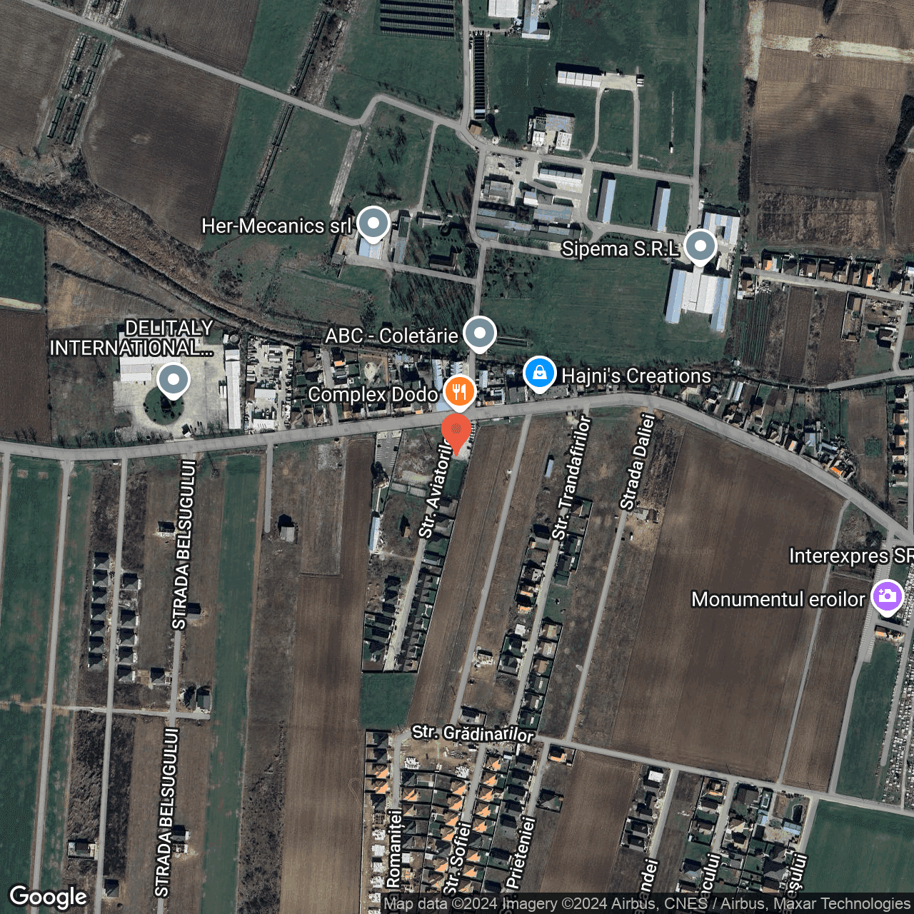 Poza harta hybrid, zoom 16, adresa Santandrei Bihor, , judetul