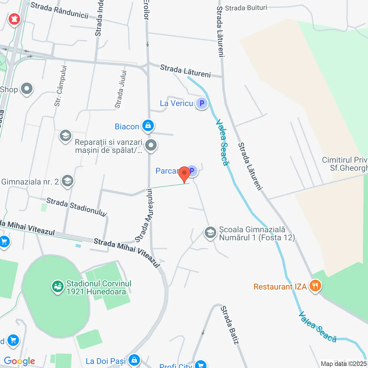 Poza harta streetview, zoom 16, adresa Hunedoara, str. Mureșului, , judetul