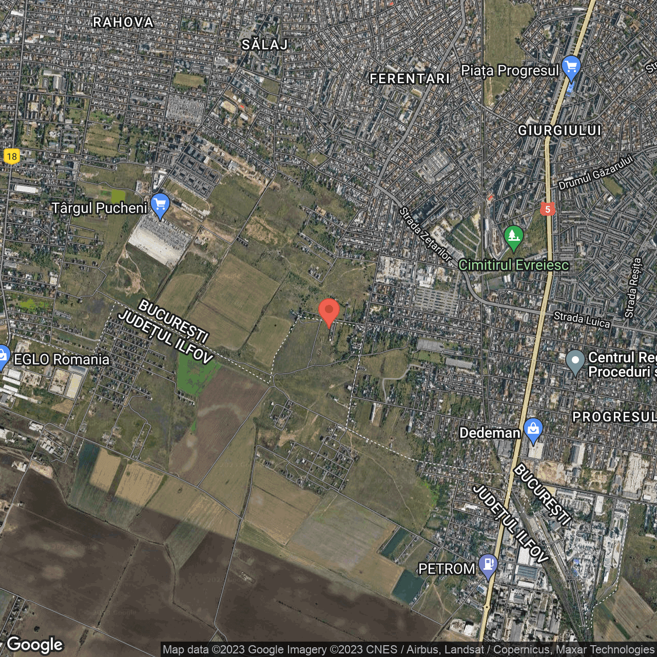 Poza harta hybrid, zoom 14, adresa Strada Nufarul Galben Bucuresti, , judetul