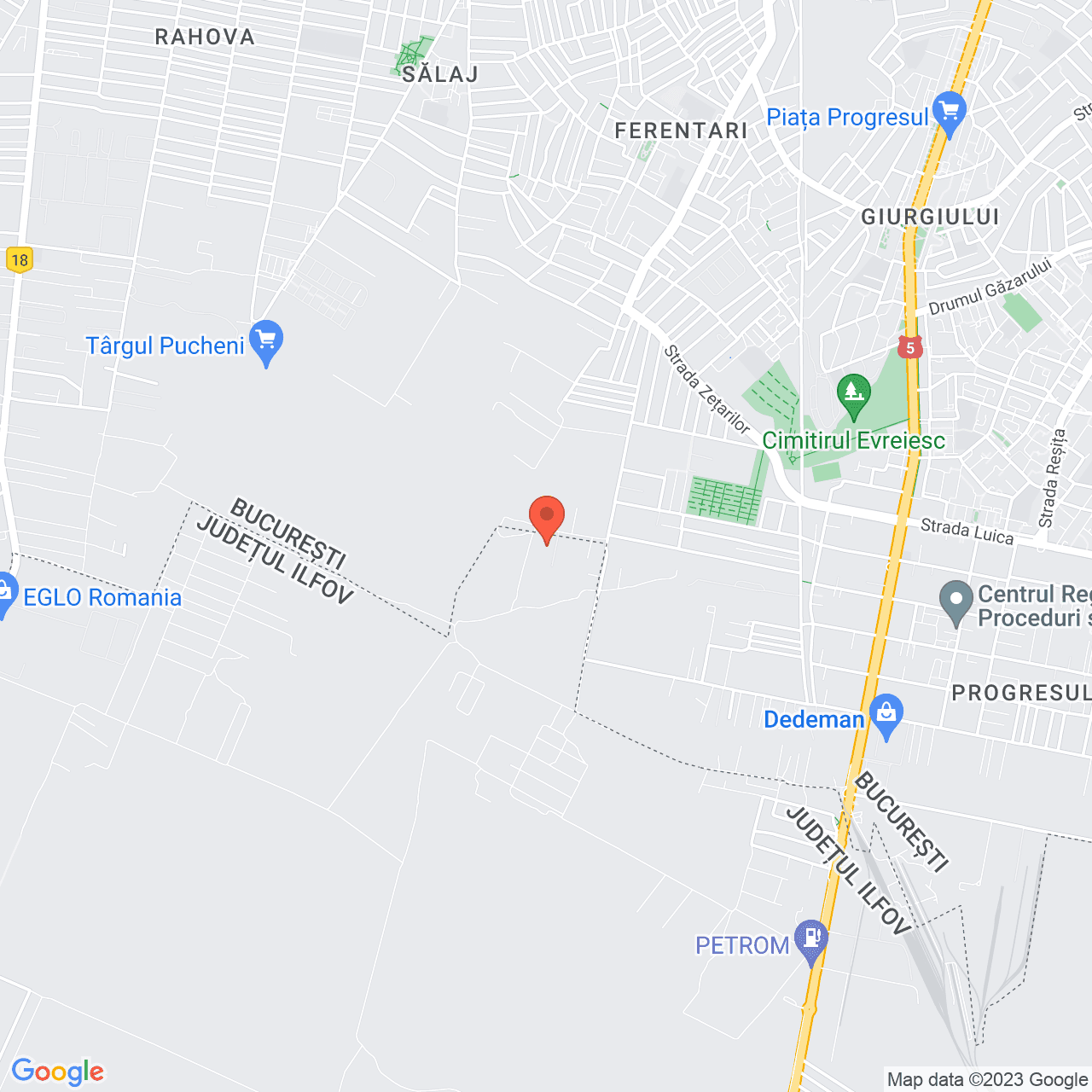 Poza harta streetview, zoom 14, adresa Strada Nufarul Galben Bucuresti, , judetul