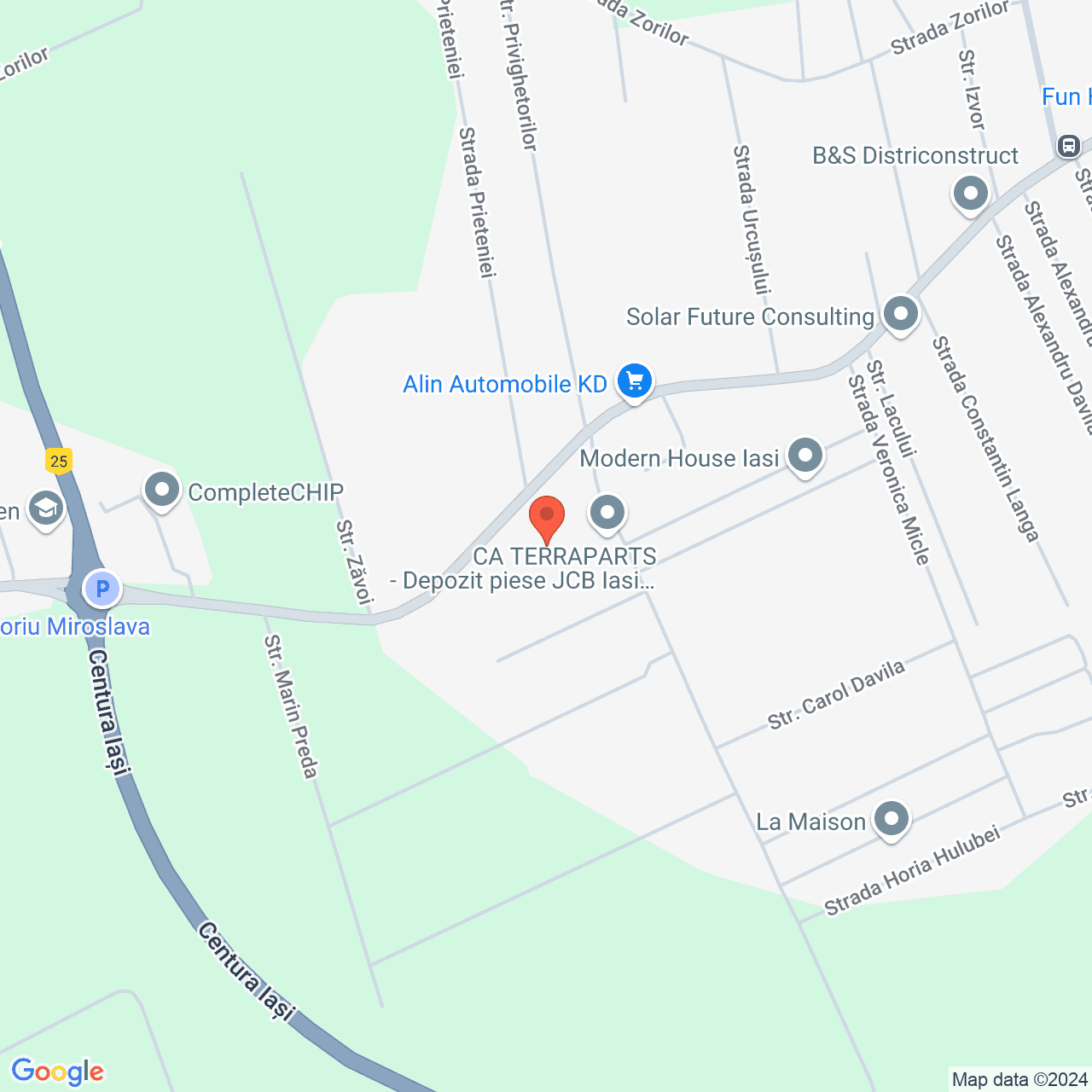 Poza harta streetview, zoom 16, adresa Miroslava, Strada Constantin Langa, , judetul