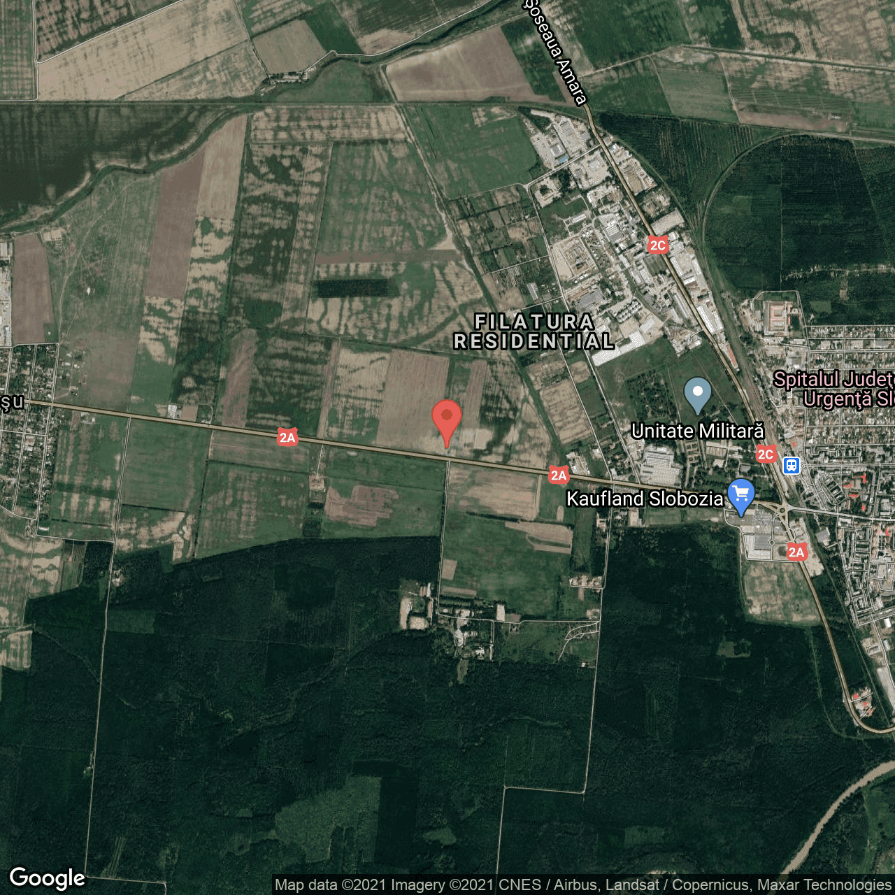Poza harta hybrid, zoom 14, adresa Slobozia, Slobozia, judetul Ialomita