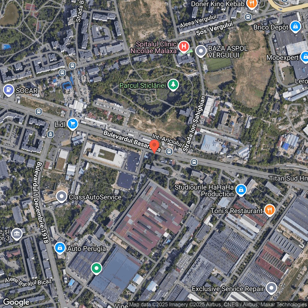 Poza harta hybrid, zoom 16, adresa București, B-dul Basarabia, Nr. 250, Sectorul 3, , judetul