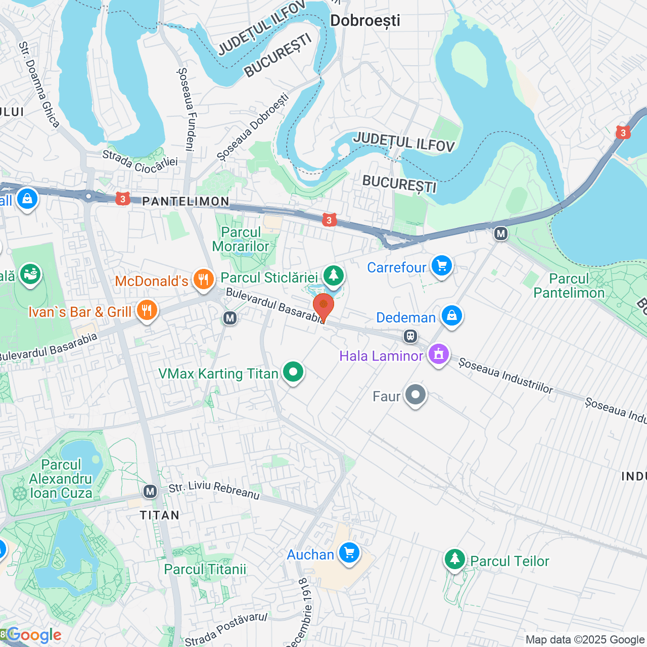 Poza harta streetview, zoom 14, adresa București, B-dul Basarabia, Nr. 250, Sectorul 3, , judetul