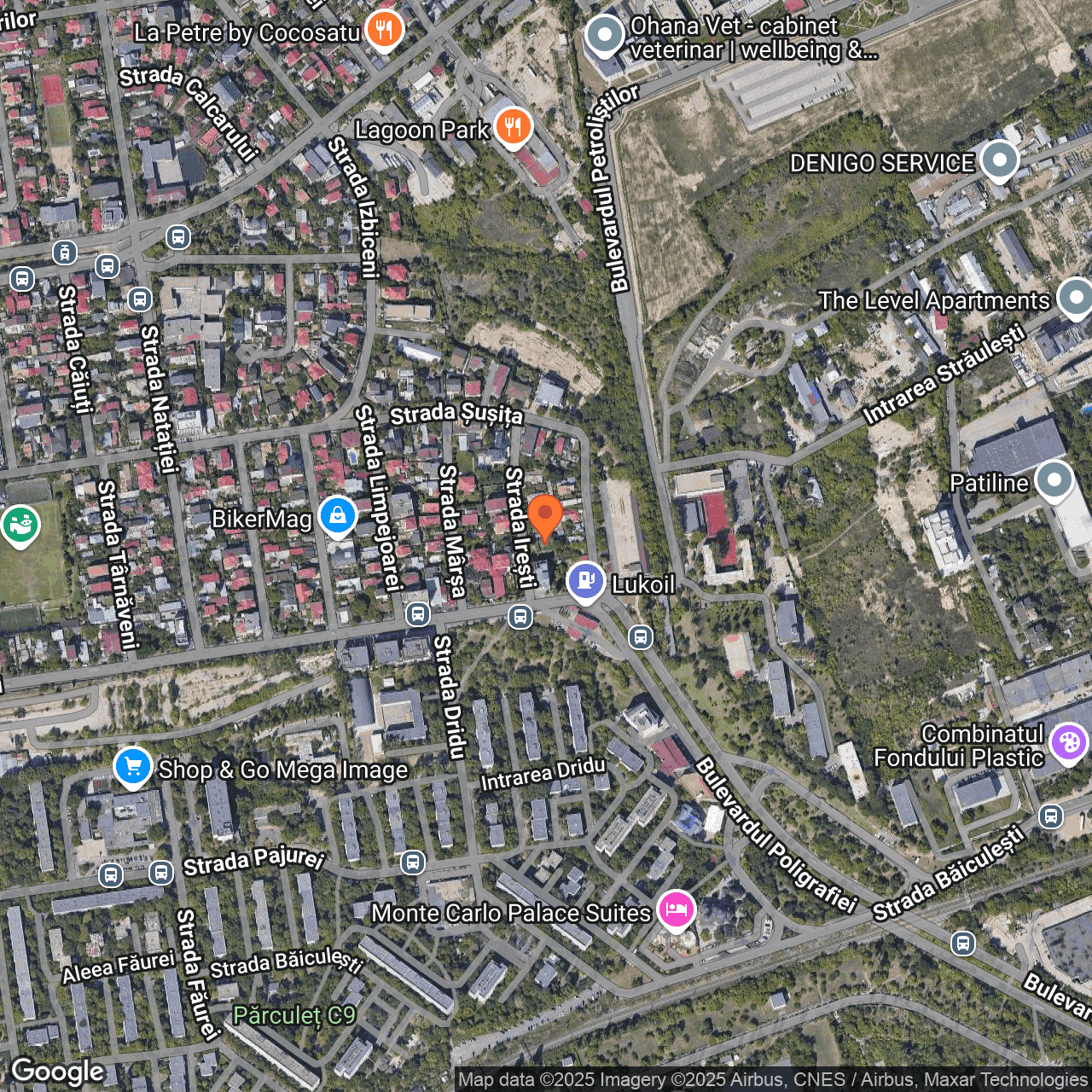 Poza harta hybrid, zoom 16, adresa Bucuresti, str. Iresti nr.15, sector 1, , judetul