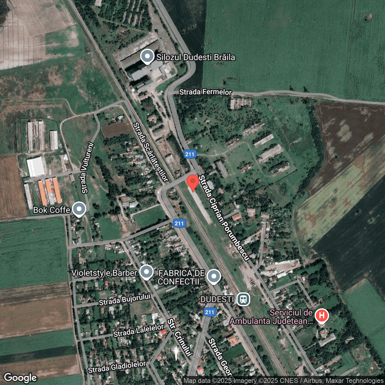 Poza harta hybrid, zoom 16, adresa Dudesti Braila, , judetul