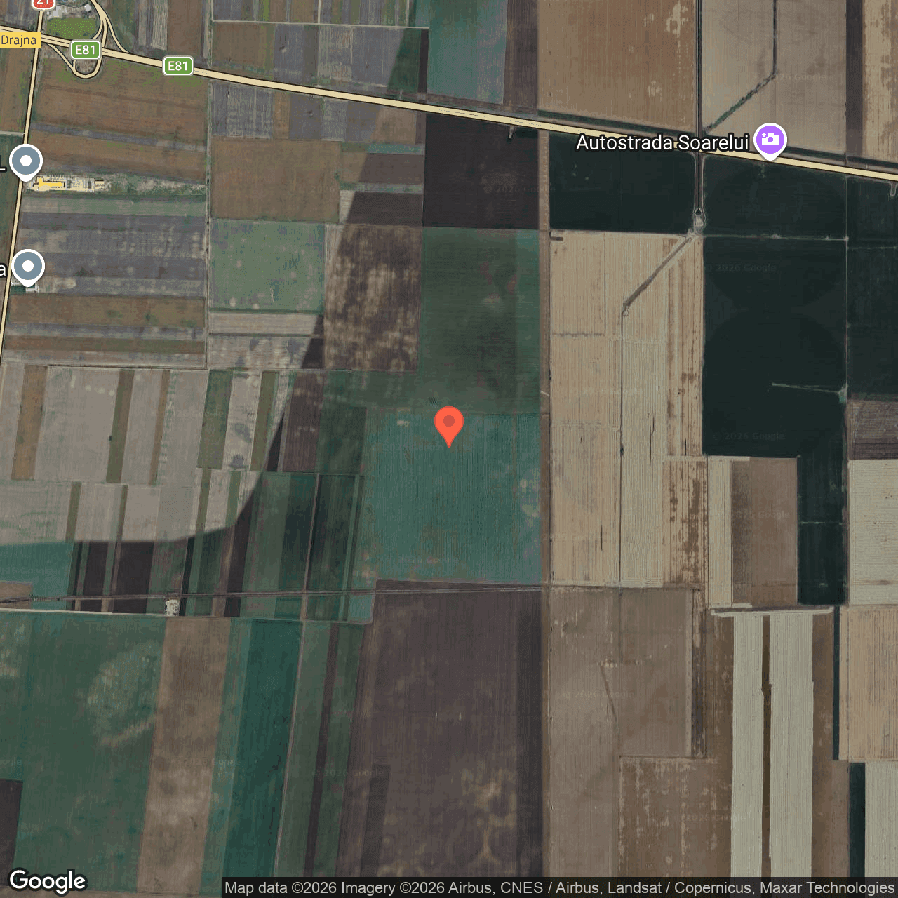 Poza harta hybrid, zoom 14, adresa Dragalina Calarasi, , judetul