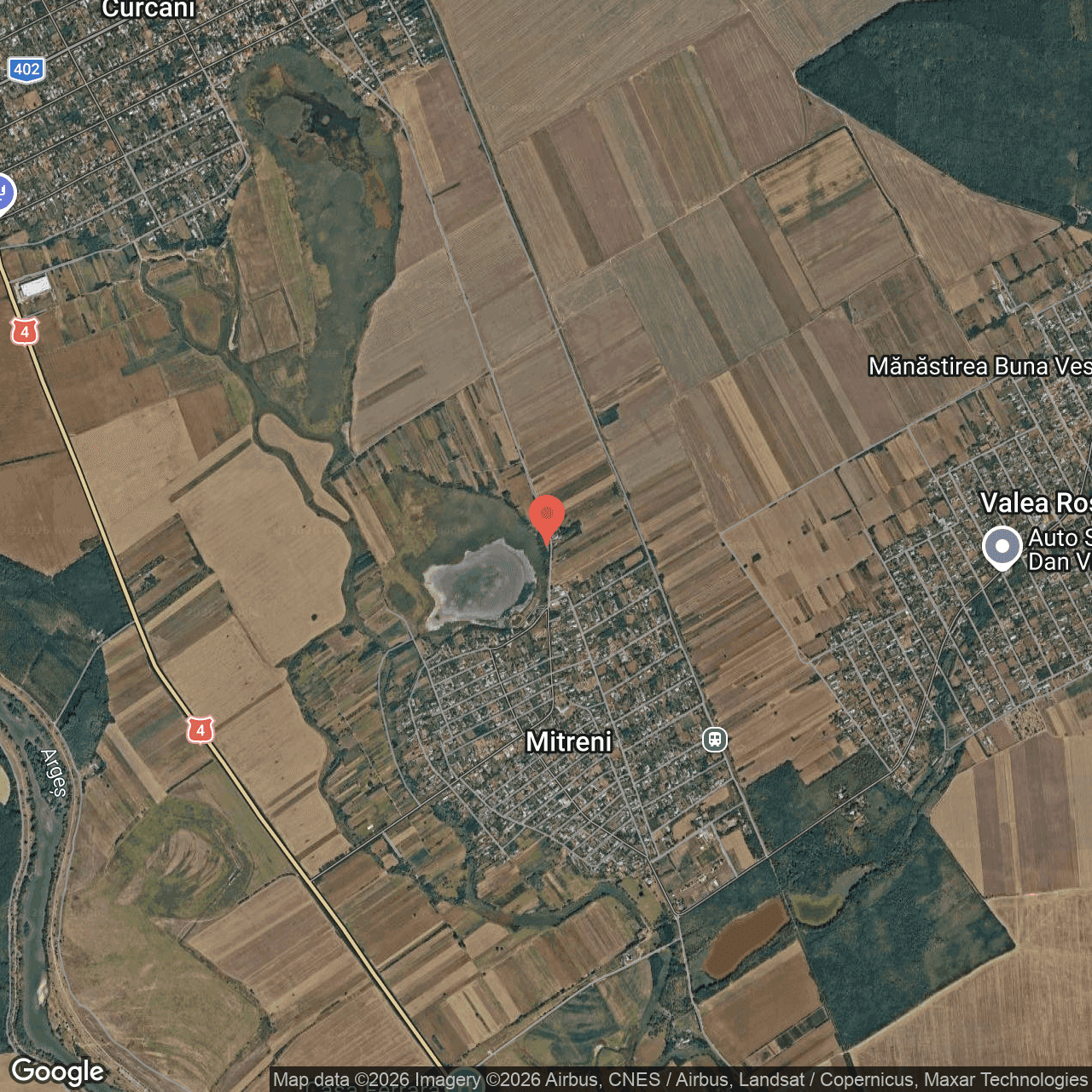 Poza harta hybrid, zoom 14, adresa Mitreni Calarasi, , judetul