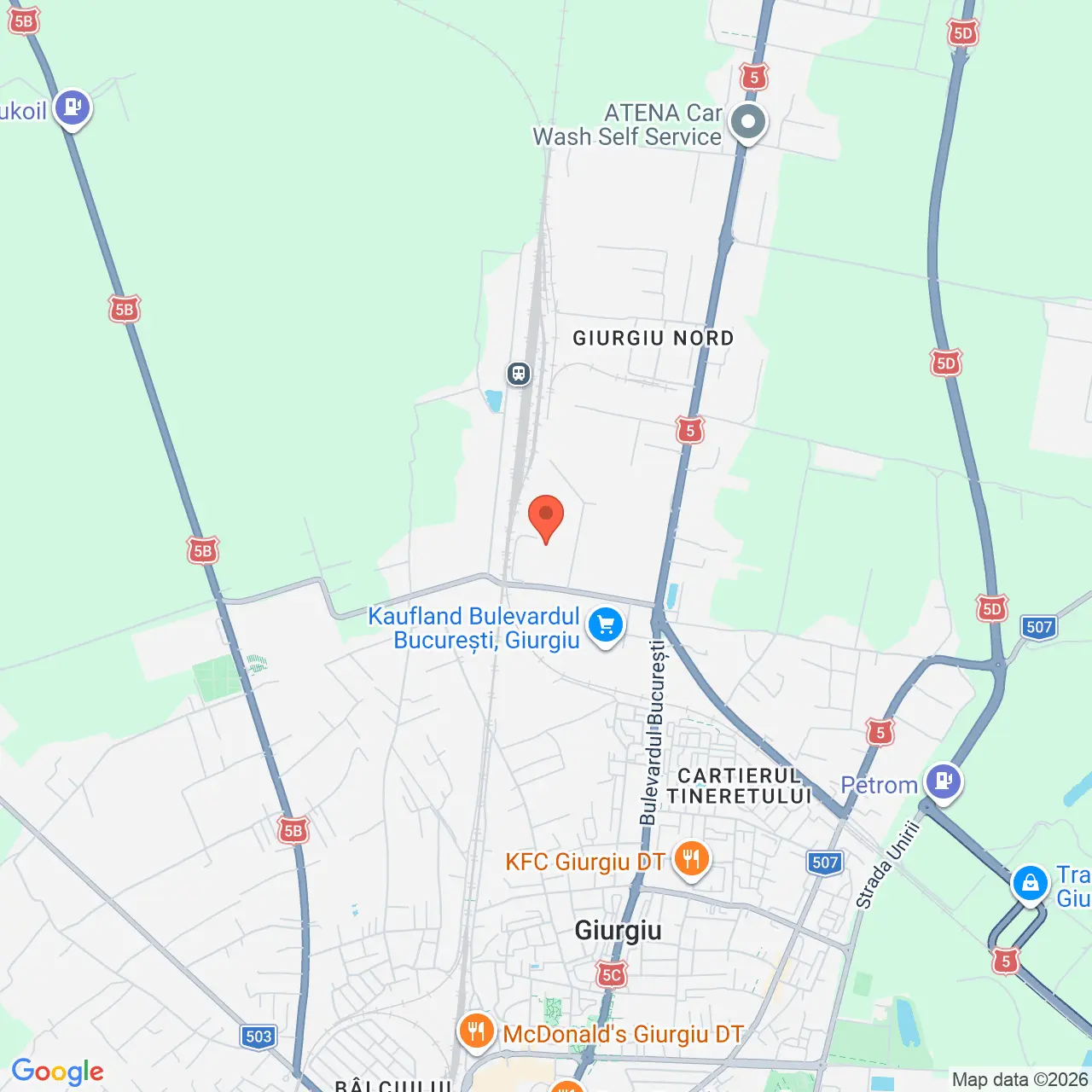 Poza harta streetview, zoom 14, adresa Strada Gloriei Giurgiu, , judetul