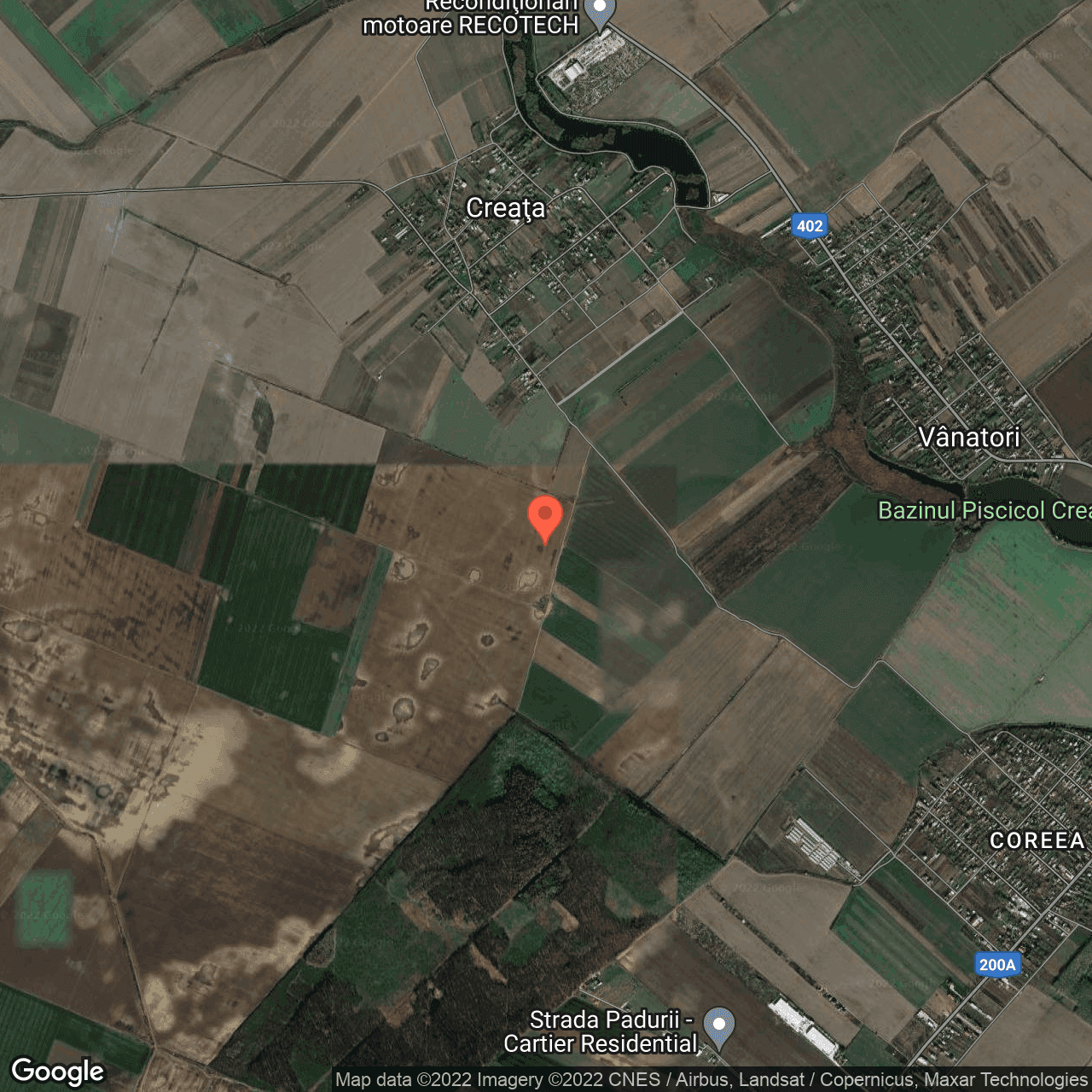 Poza harta hybrid, zoom 14, adresa Dascalu , Dascalu, judetul Bucuresti Ilfov