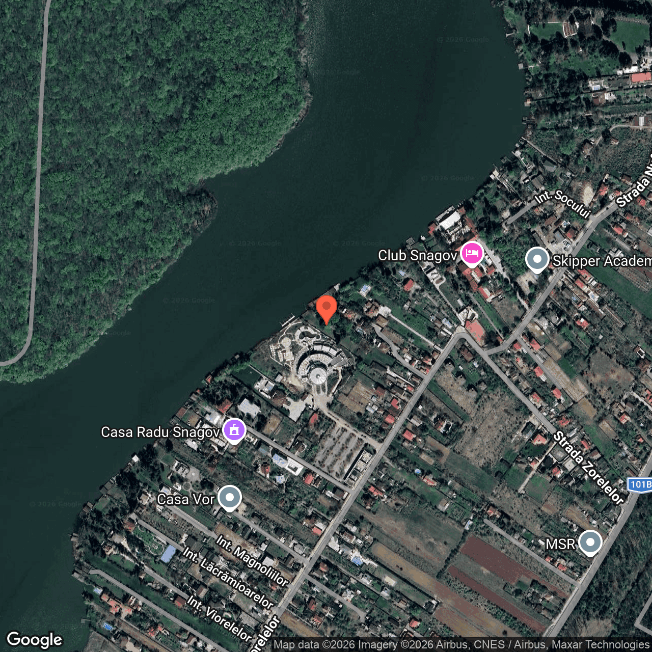 Poza harta hybrid, zoom 16, adresa strada Zorelelor nr. 44A, Snagov Ilfov, , judetul