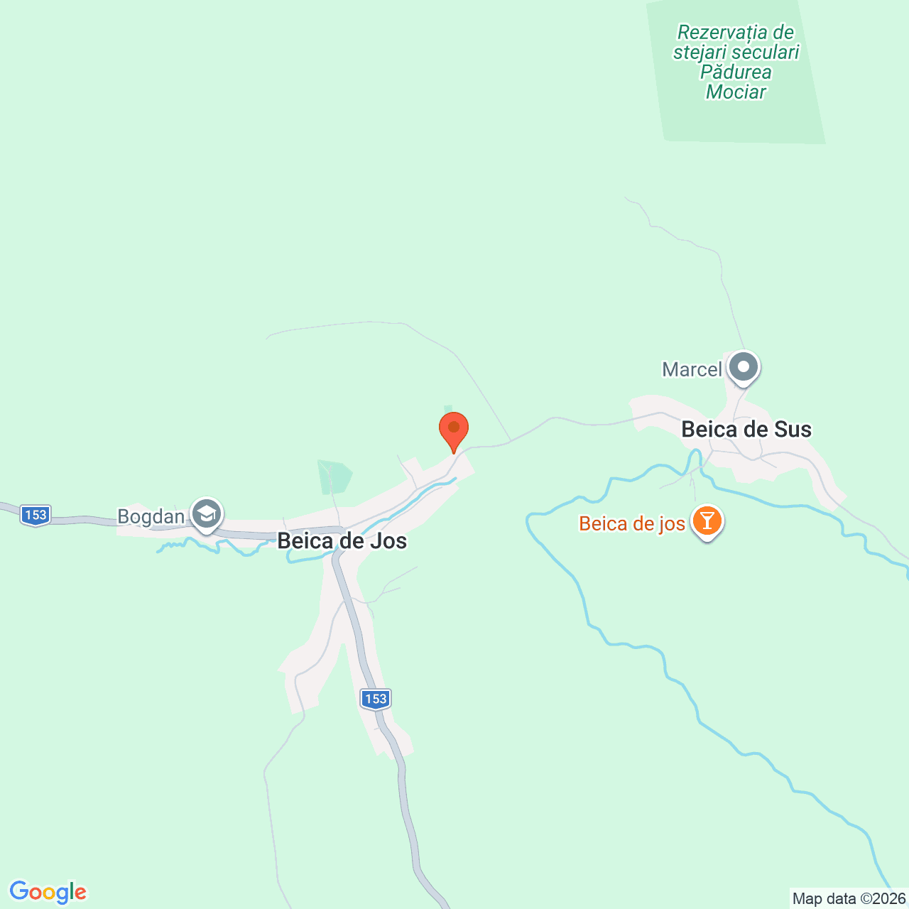 Poza harta streetview, zoom 14, adresa Beica de jos Mures, , judetul