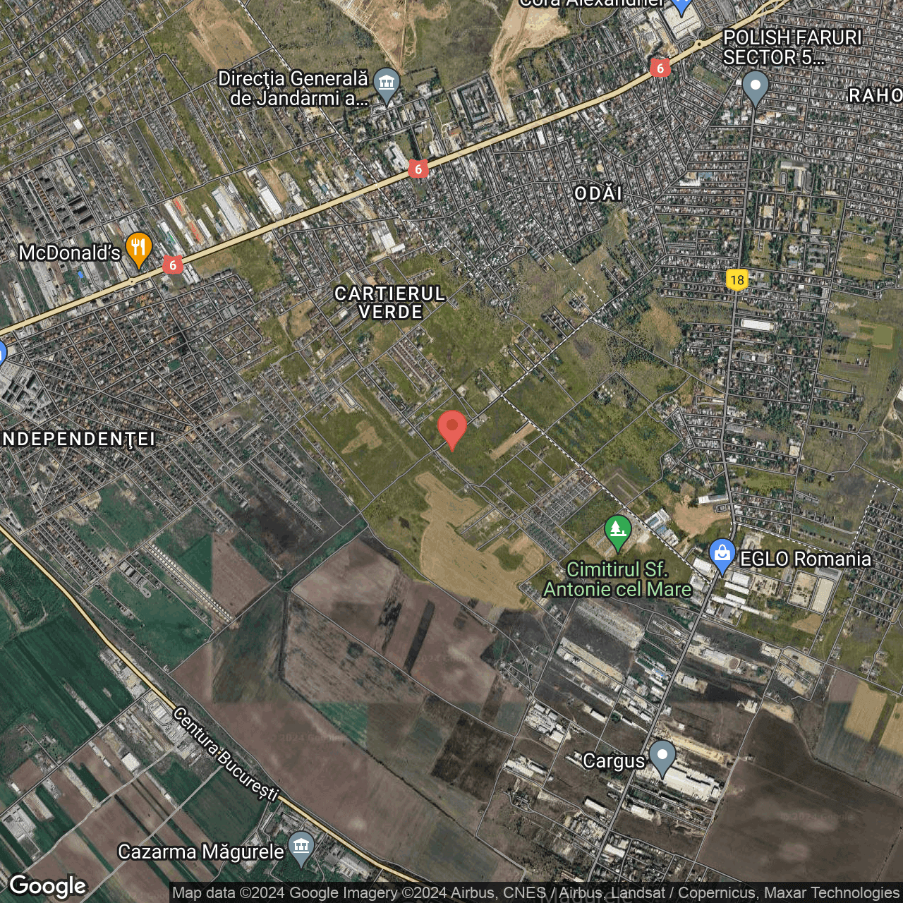 Poza harta hybrid, zoom 14, adresa Magurele Ilfov, , judetul