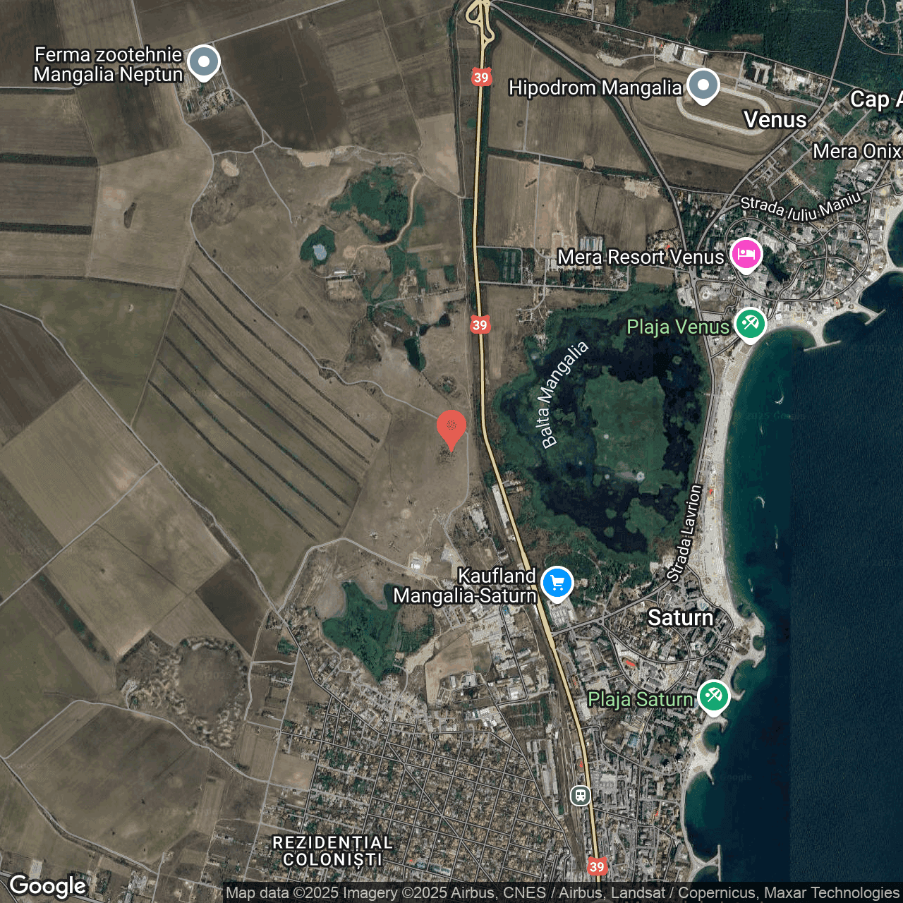 Poza harta hybrid, zoom 14, adresa Mangalia, Str. Oborului, , judetul