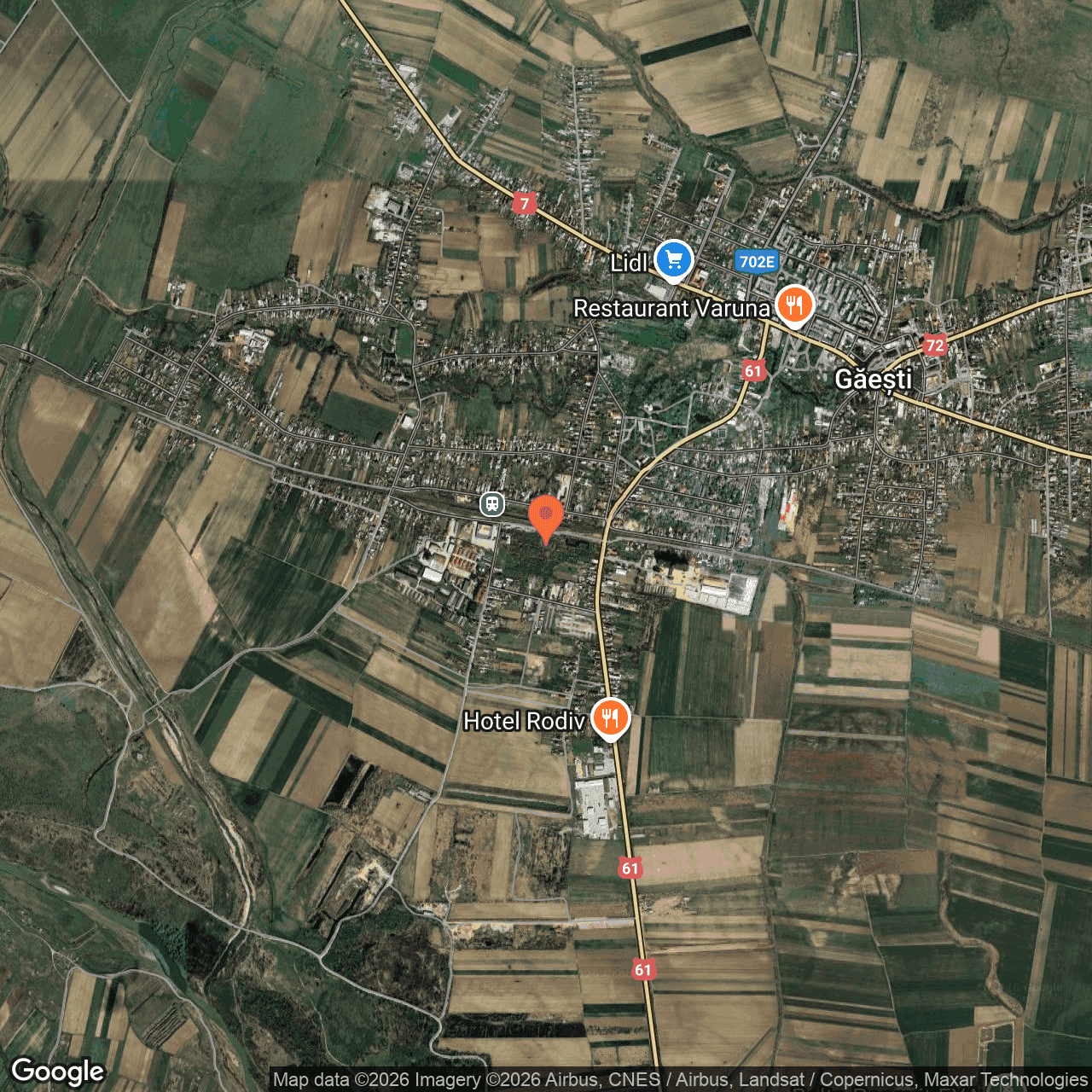 Poza harta hybrid, zoom 14, adresa Gaesti Dambovita, , judetul