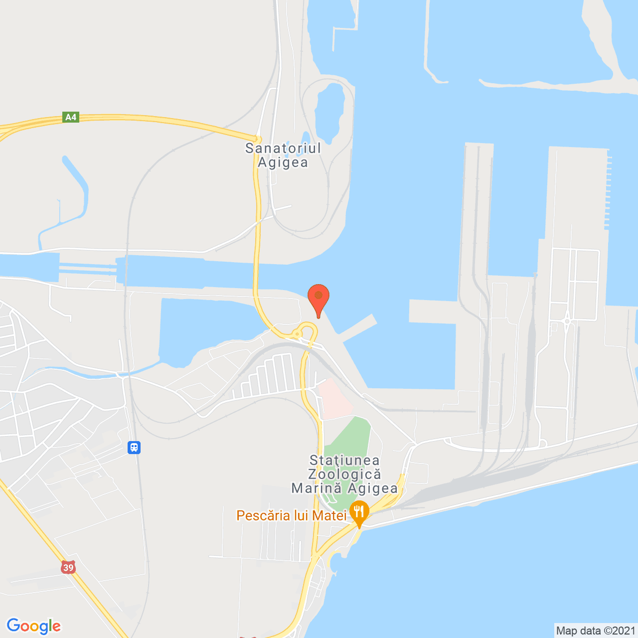 Poza harta streetview, zoom 14, adresa Agigea, judetul Constanta