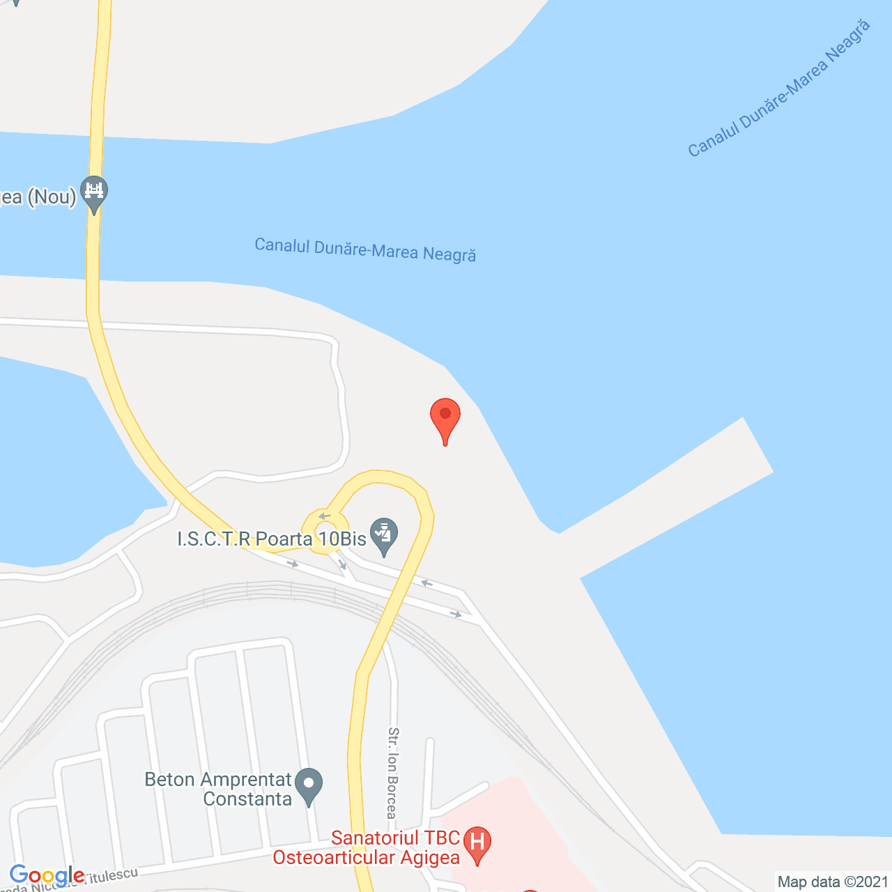 Poza harta streetview, zoom 16, adresa Agigea, judetul Constanta