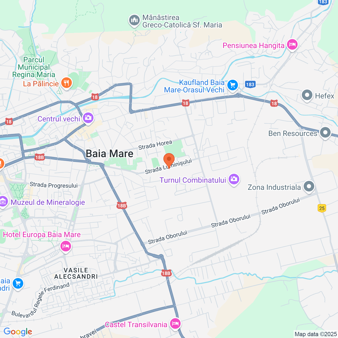 Poza harta streetview, zoom 14, adresa  strada Universității, Baia Mare, , judetul