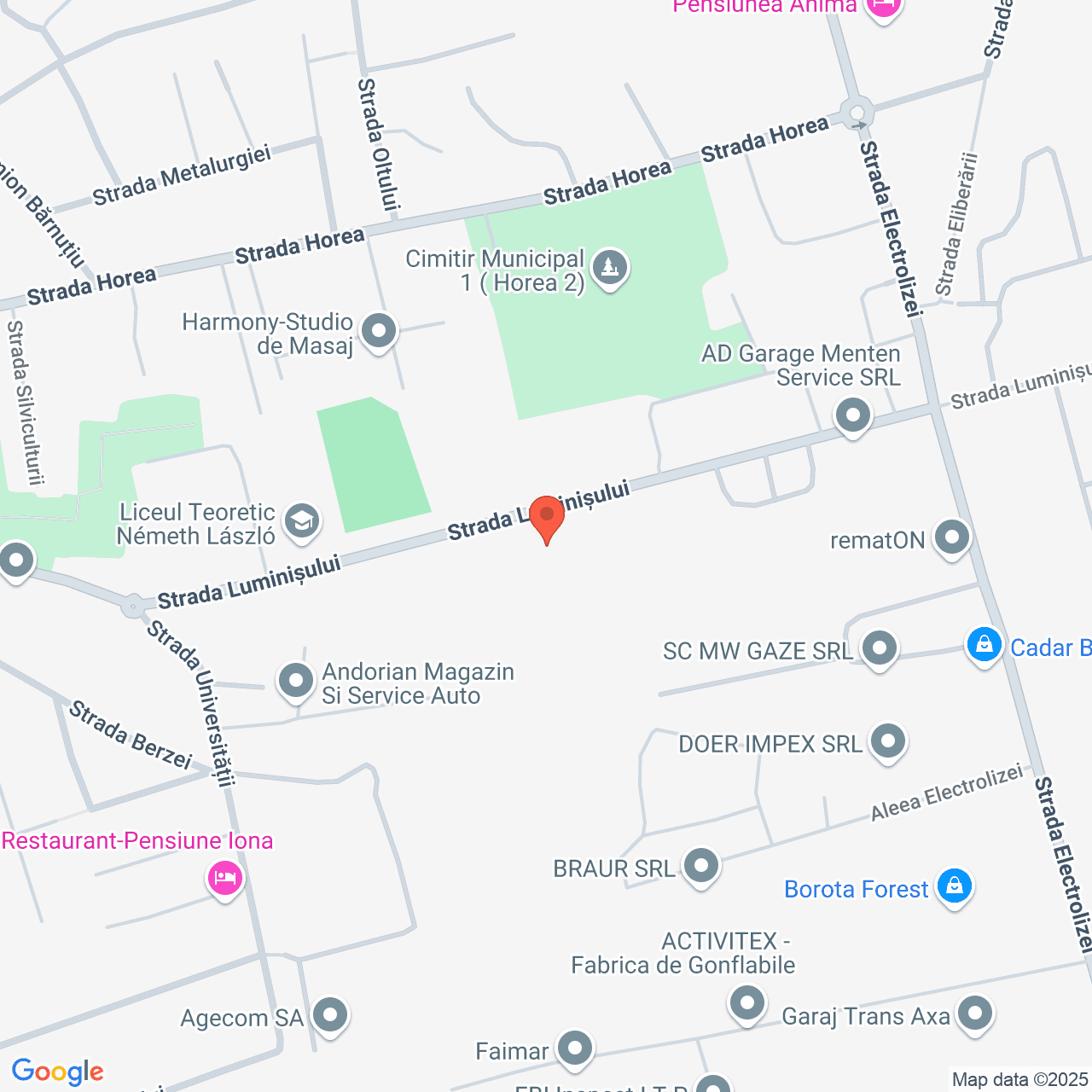 Poza harta streetview, zoom 16, adresa  strada Universității, Baia Mare, , judetul