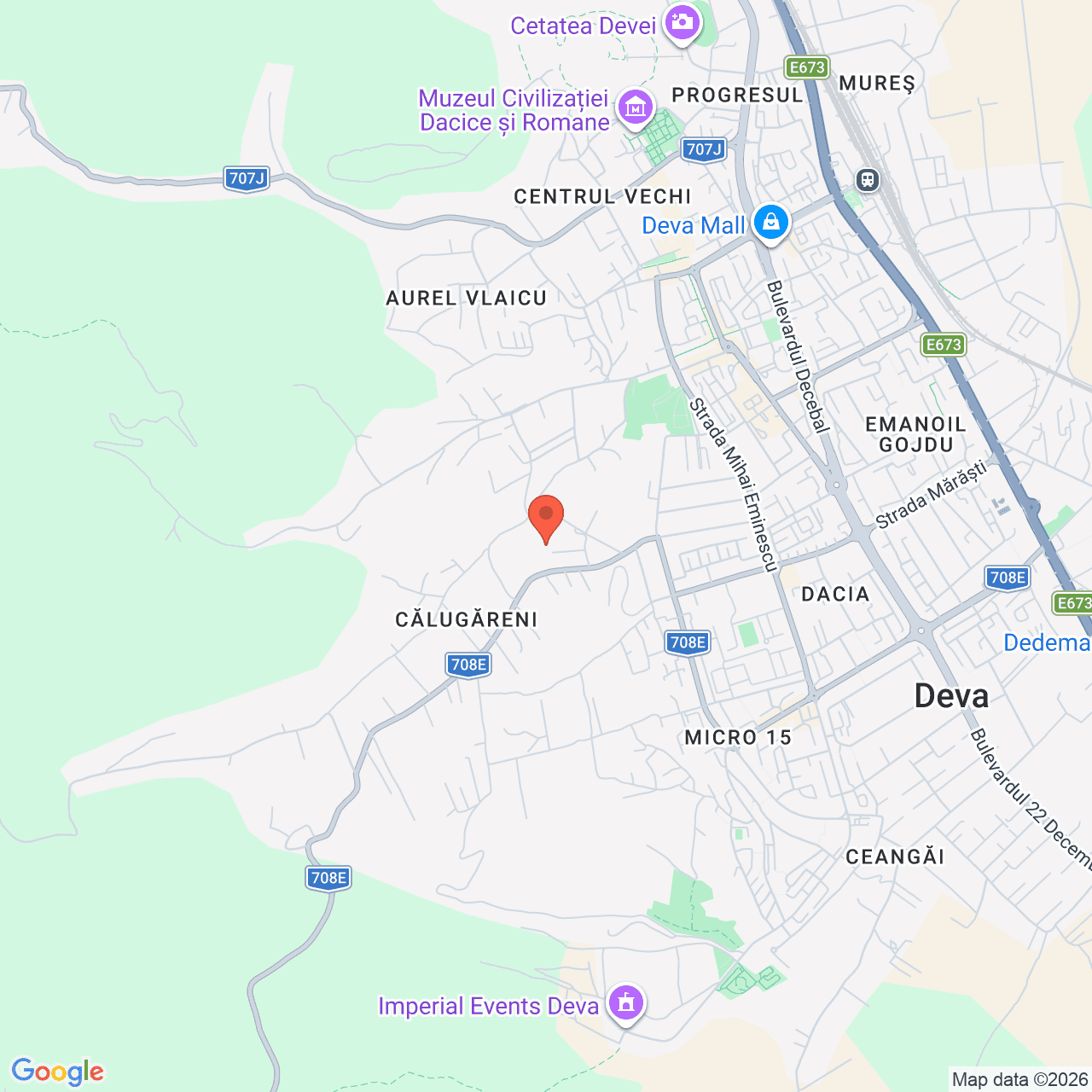 Poza harta streetview, zoom 14, adresa Deva, Strada Dimitrie Sturza, , judetul