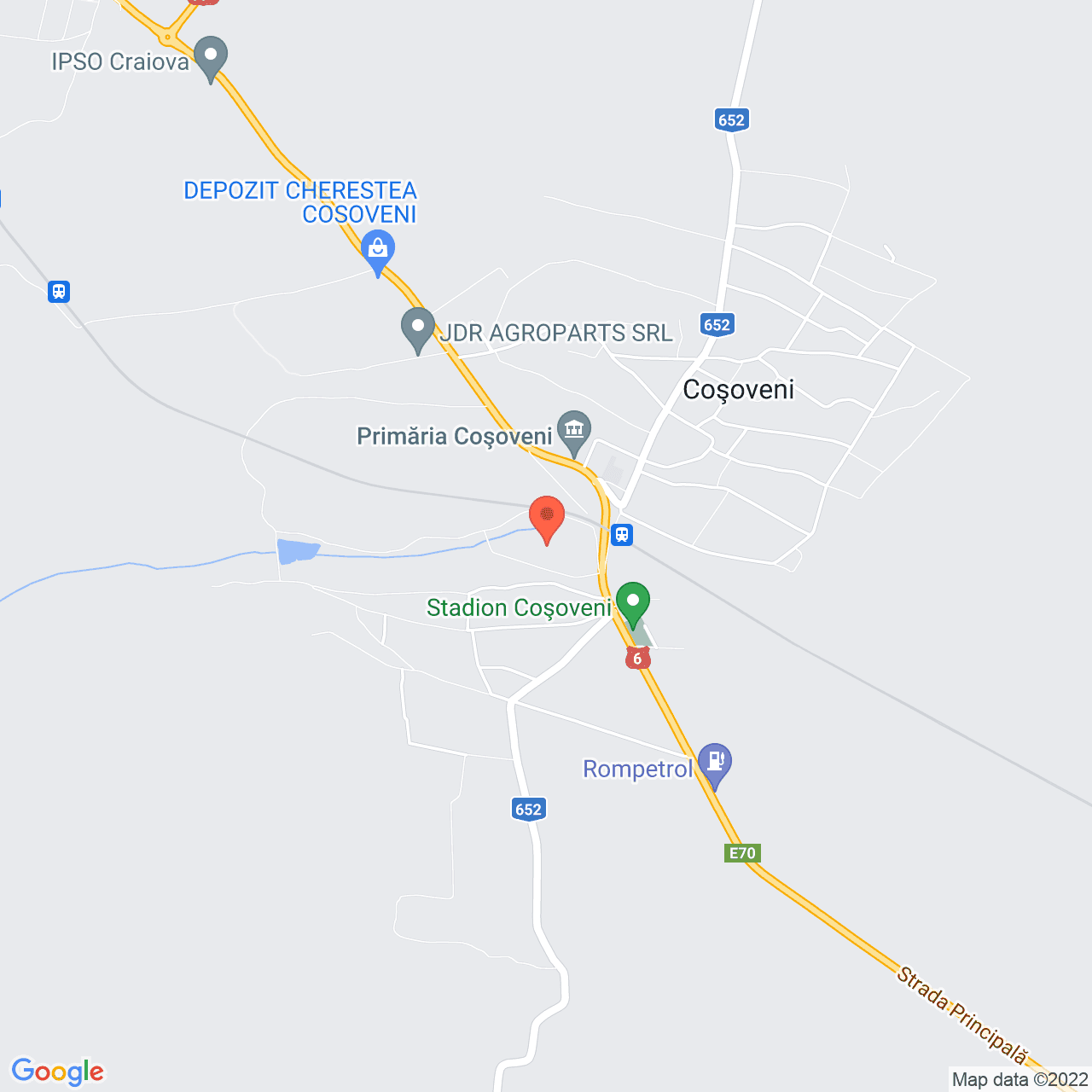 Poza harta streetview, zoom 14, adresa Cosoveni, judetul Dolj