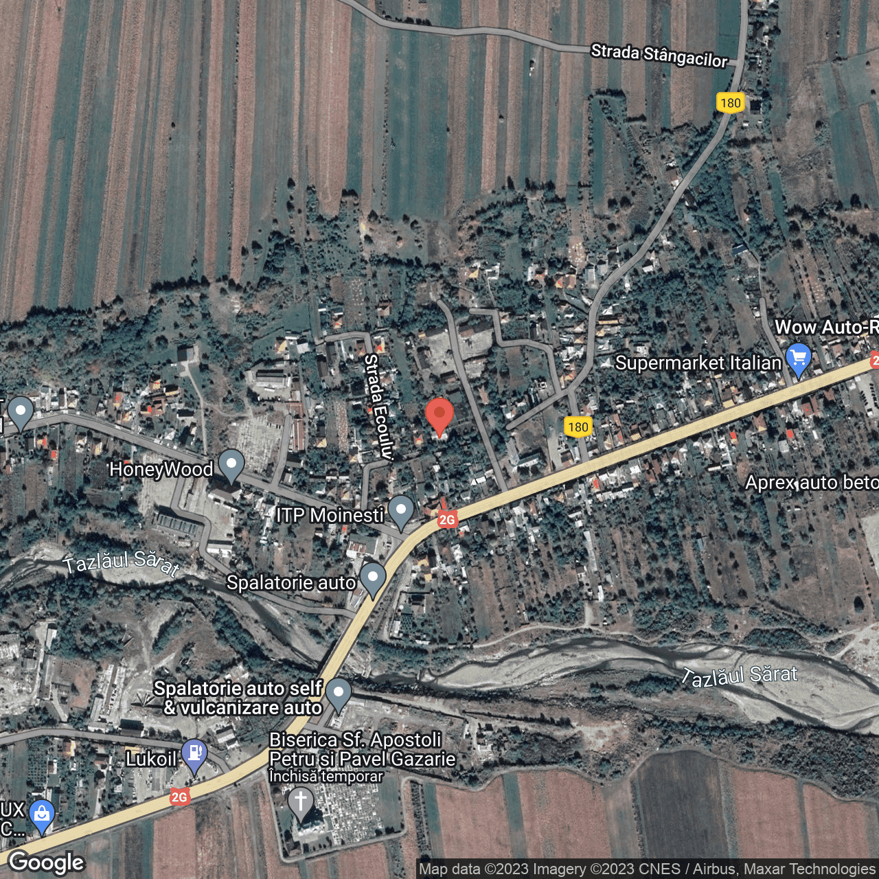 Poza harta hybrid, zoom 16, adresa Mihai Eminescu 165 Moinesti, , judetul