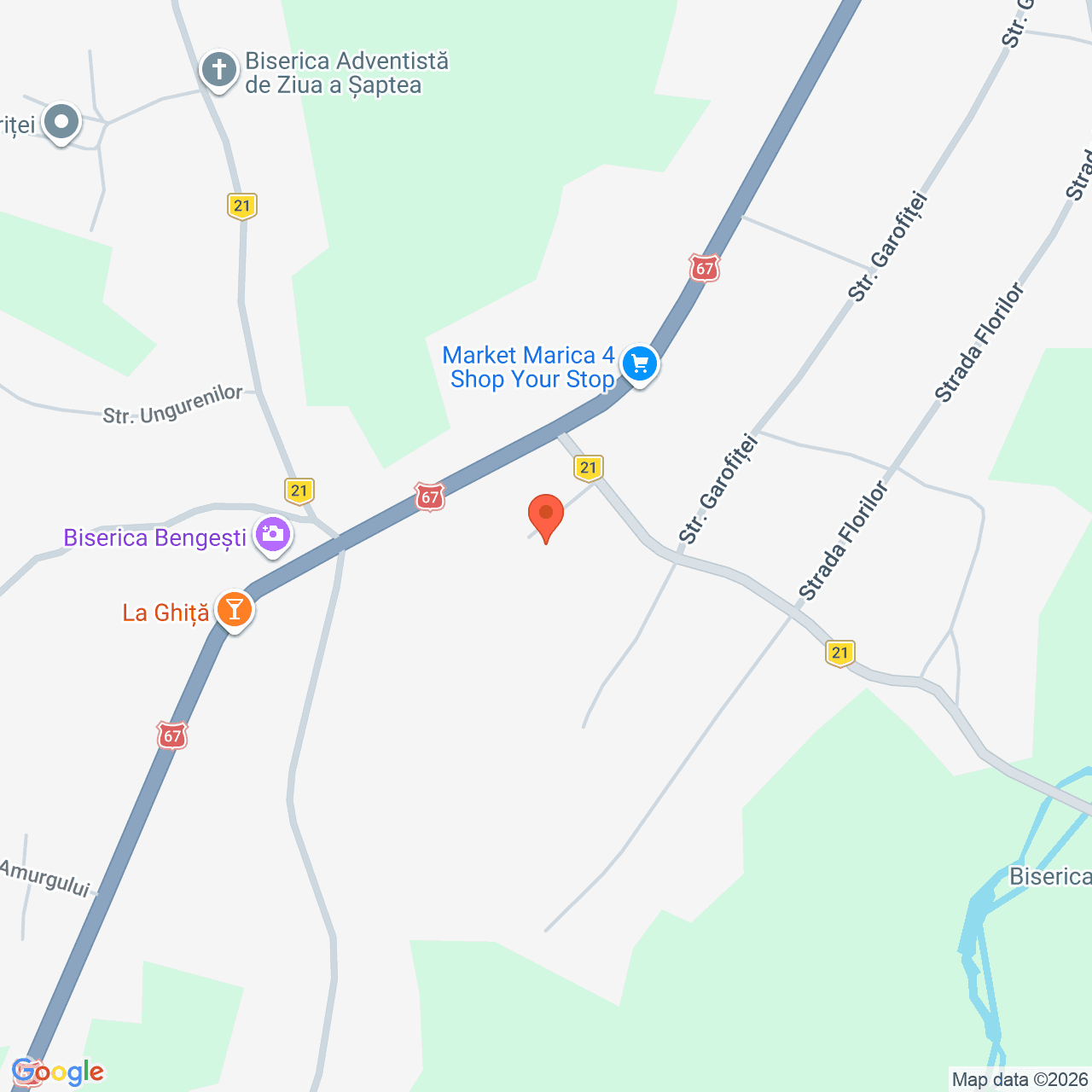 Poza harta streetview, zoom 16, adresa Bengesti, judet Gorj, , judetul