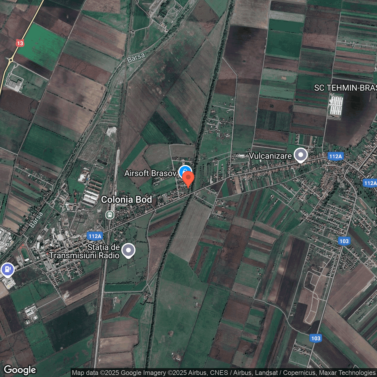 Poza harta hybrid, zoom 14, adresa Bod, jud. Brașov, , judetul