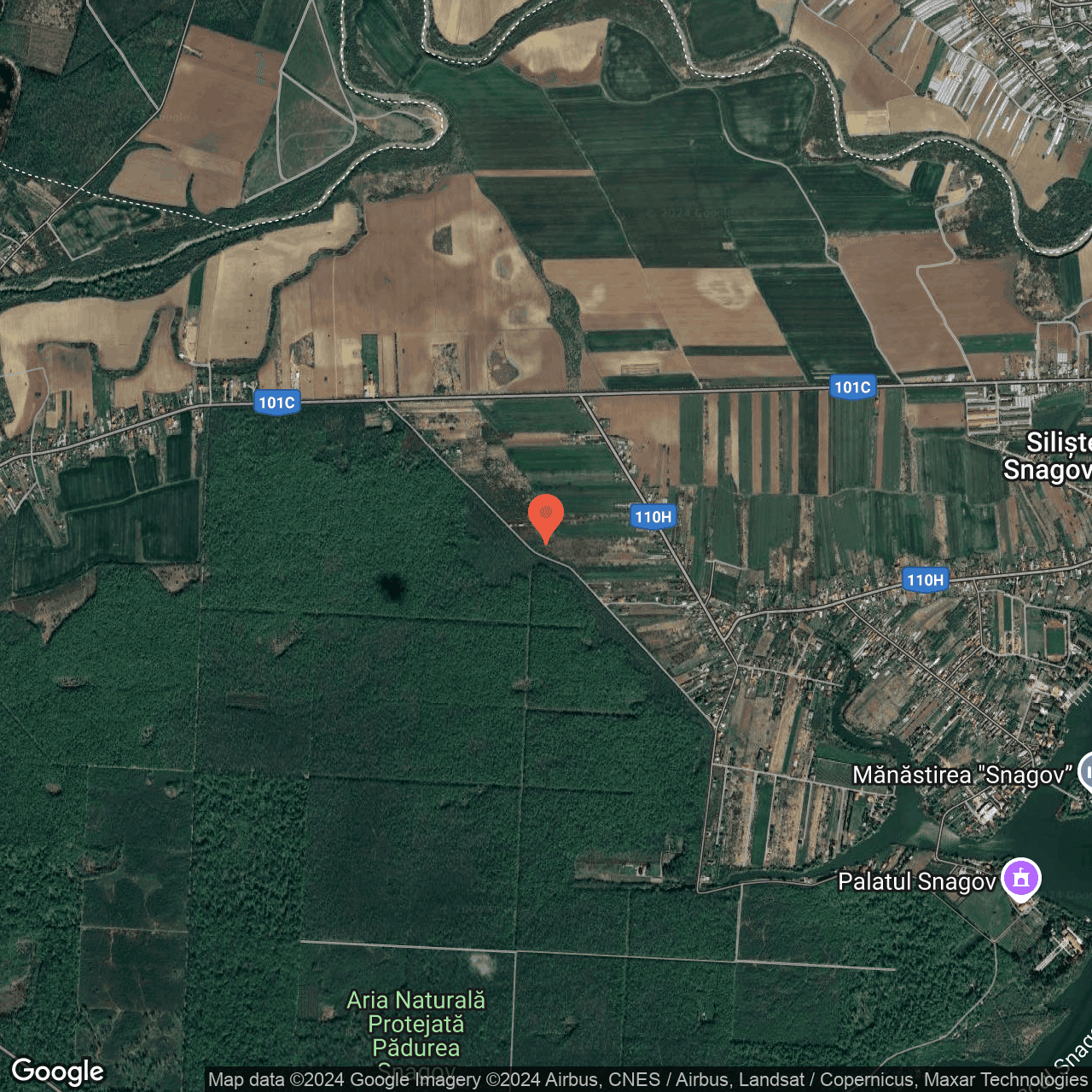 Poza harta hybrid, zoom 14, adresa Gruiu Silistea Snagovului, , judetul
