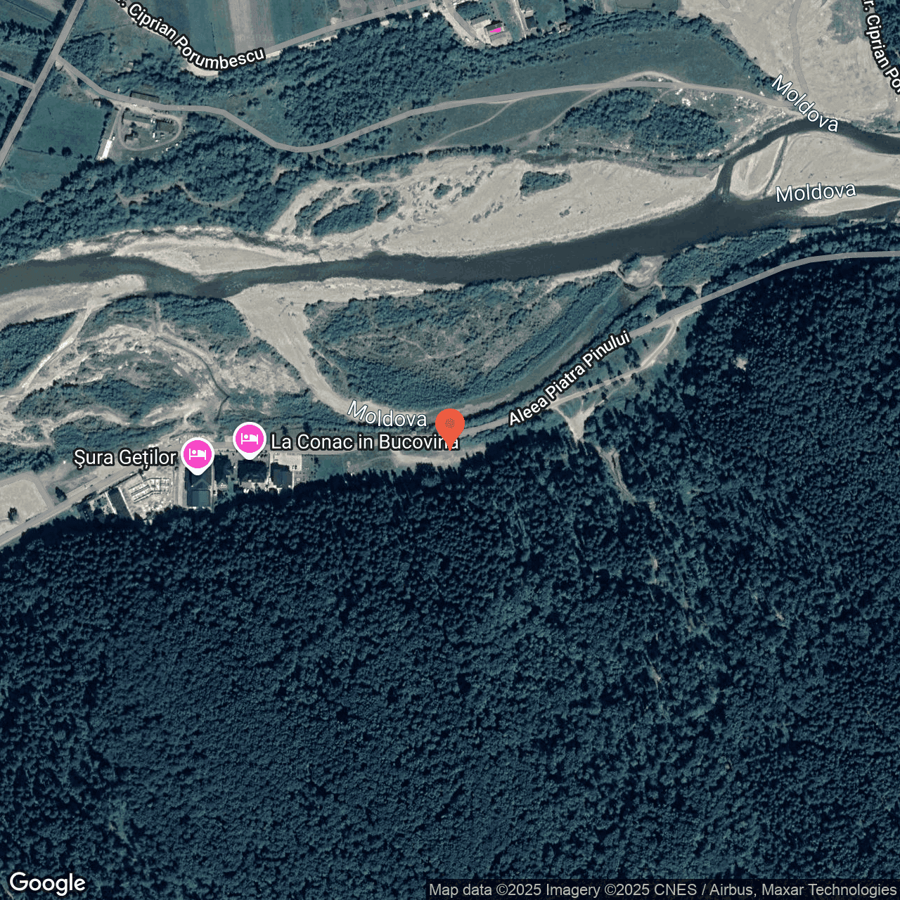 Poza harta hybrid, zoom 16, adresa Gura Humorului Suceava, , judetul