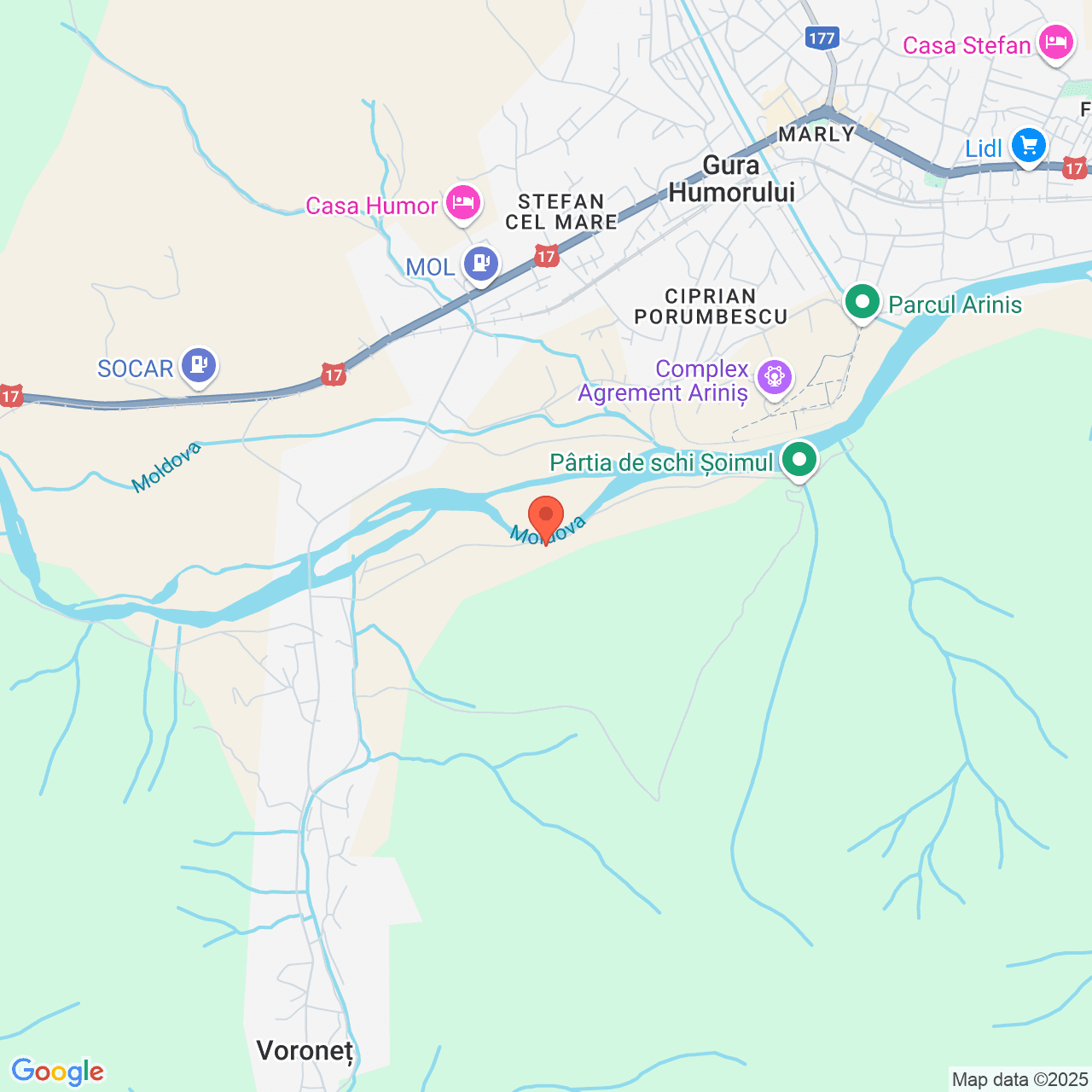 Poza harta streetview, zoom 14, adresa Gura Humorului Suceava, , judetul
