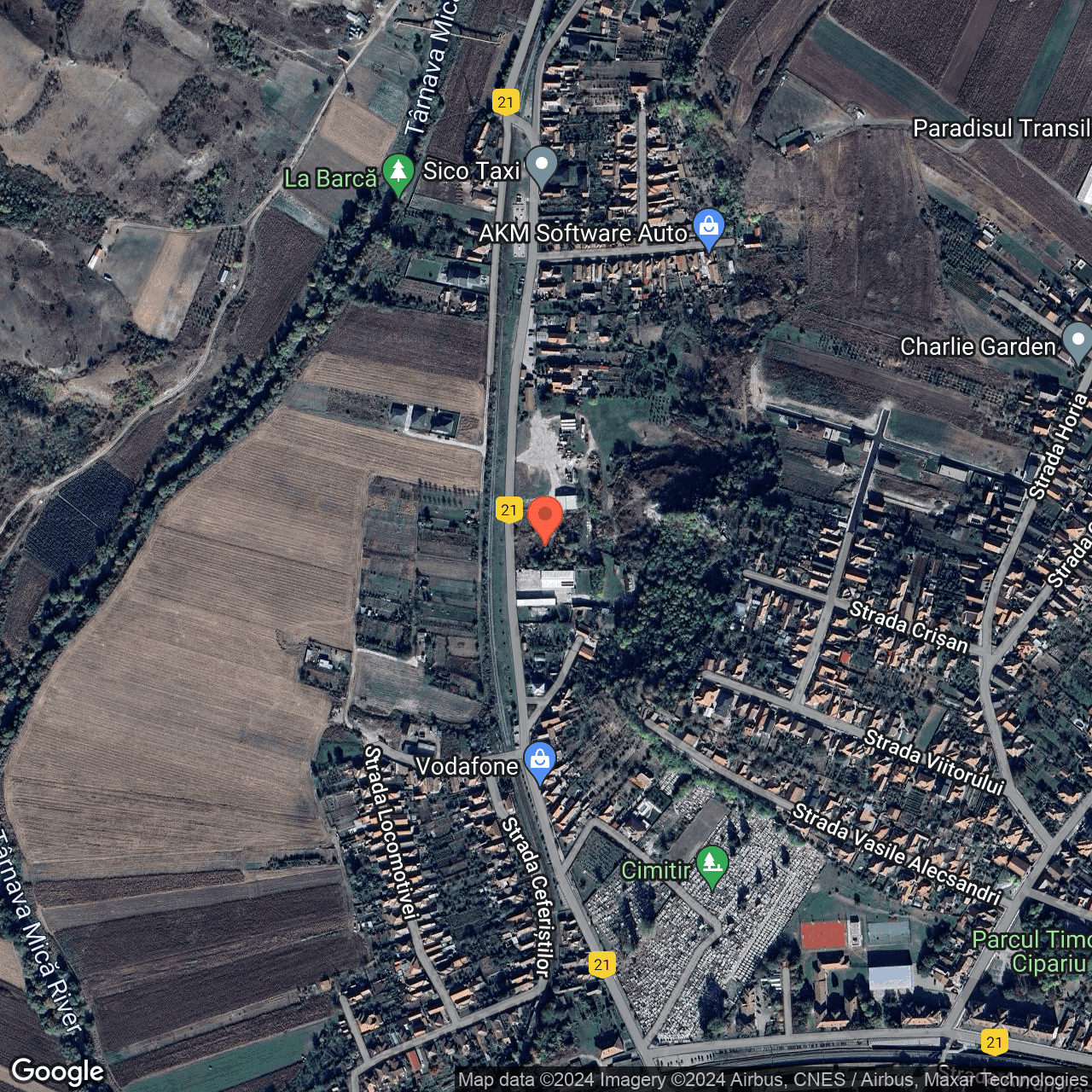 Poza harta hybrid, zoom 16, adresa Blaj , , judetul