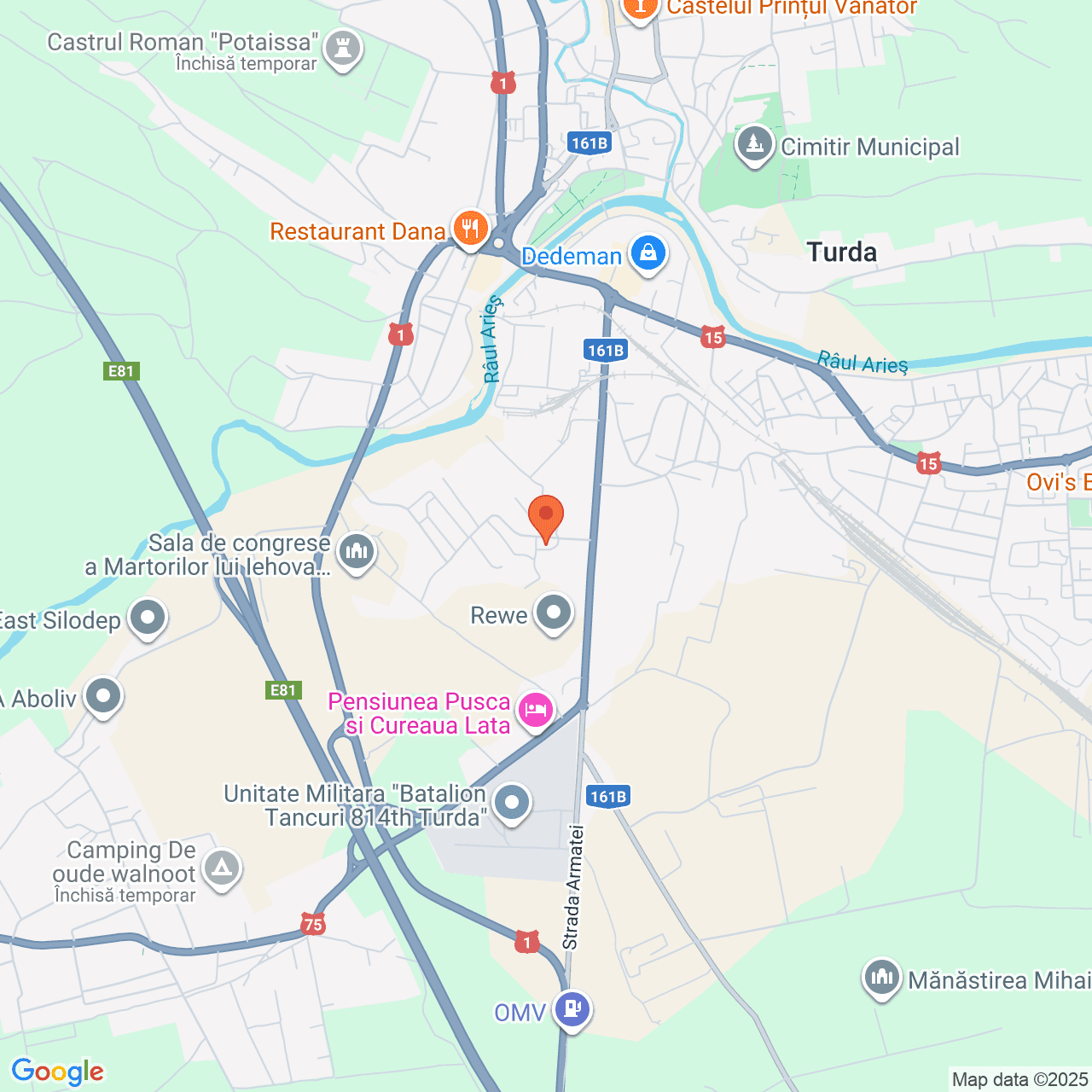 Poza harta streetview, zoom 14, adresa Turda, , judetul