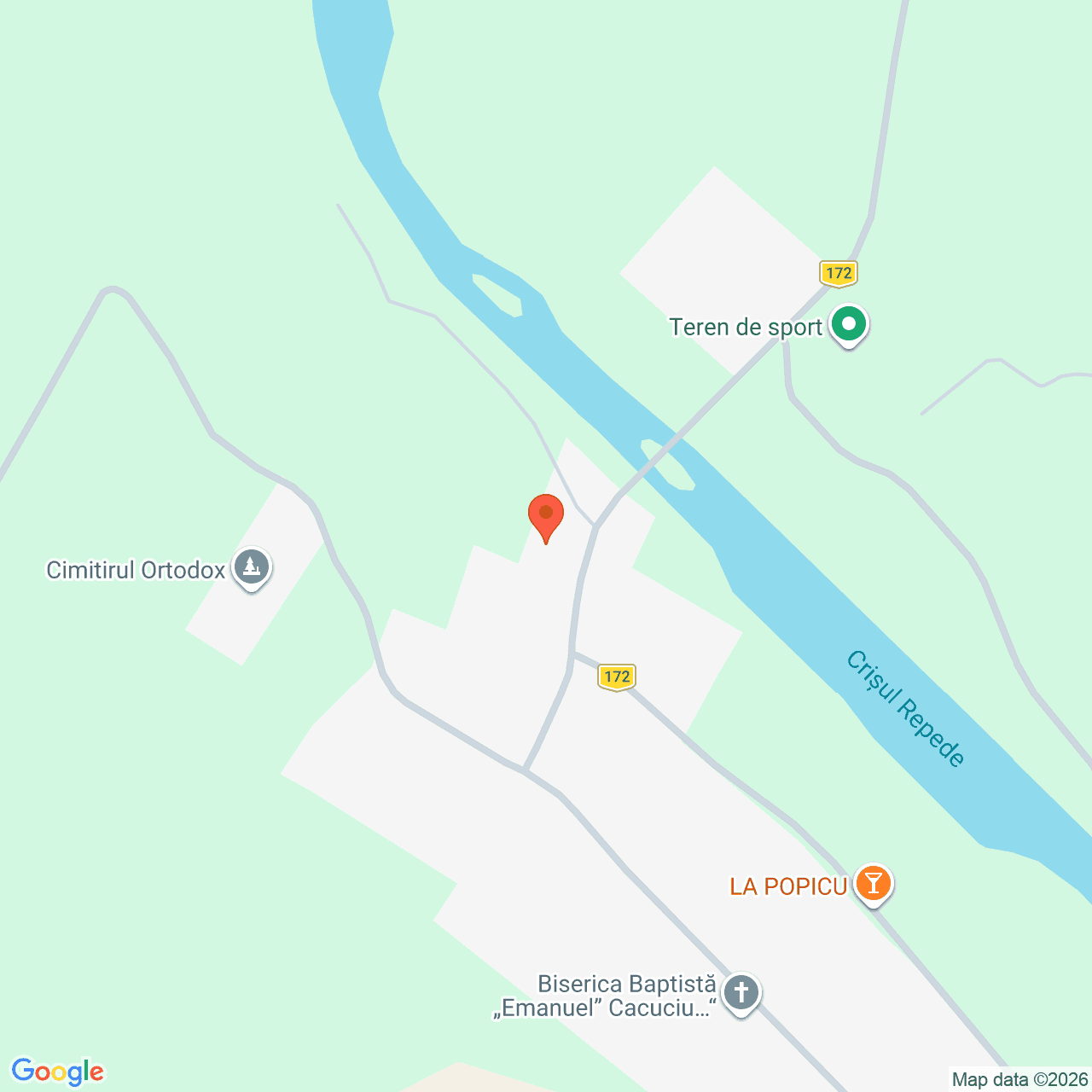 Poza harta streetview, zoom 16, adresa Aușeu, loc. Cacuciu Vechi, jud. Bihor, , judetul