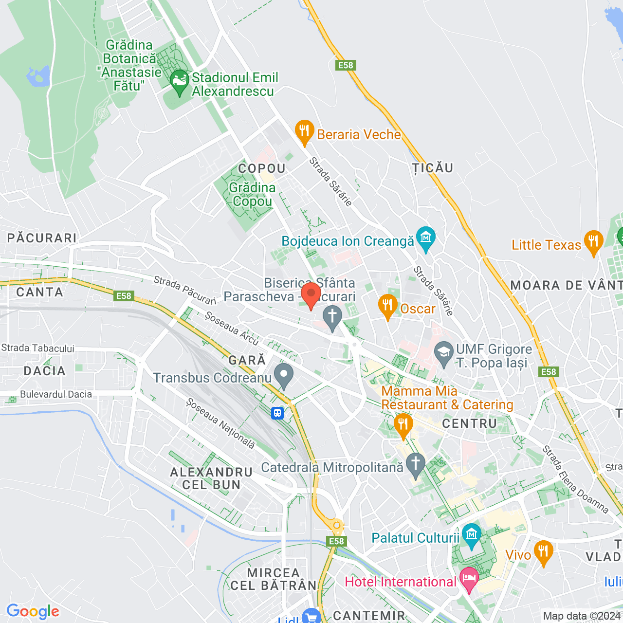 Poza harta streetview, zoom 14, adresa Iasi, Aleea Pedagogica nr.2, , judetul