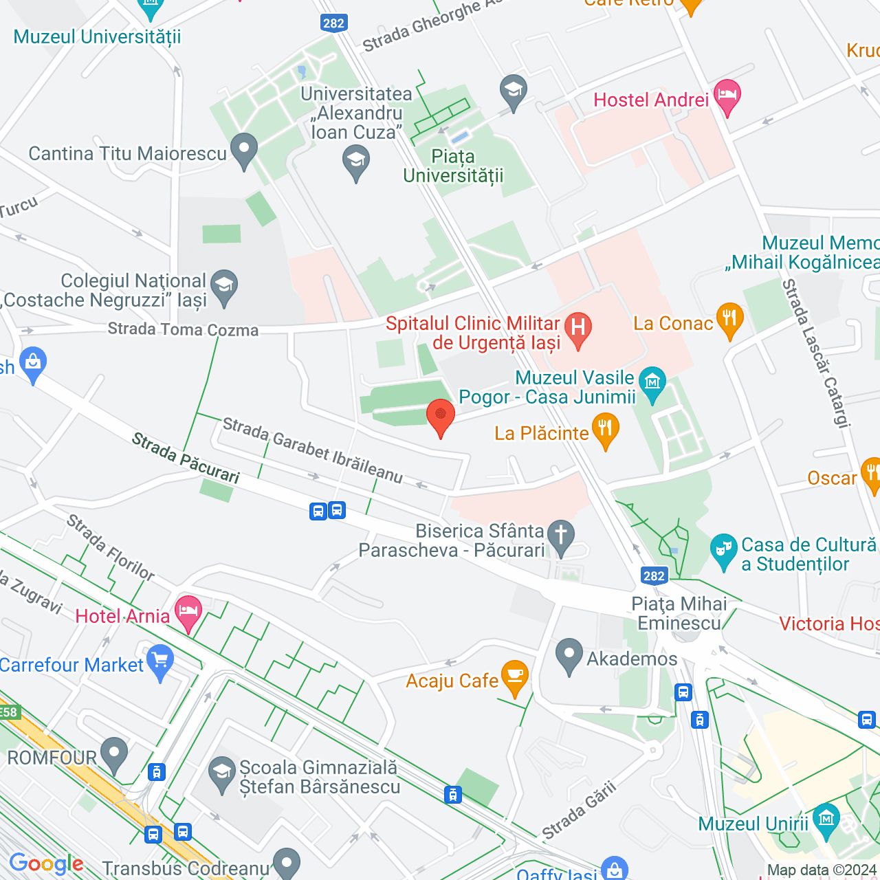 Poza harta streetview, zoom 16, adresa Iasi, Aleea Pedagogica nr.2, , judetul