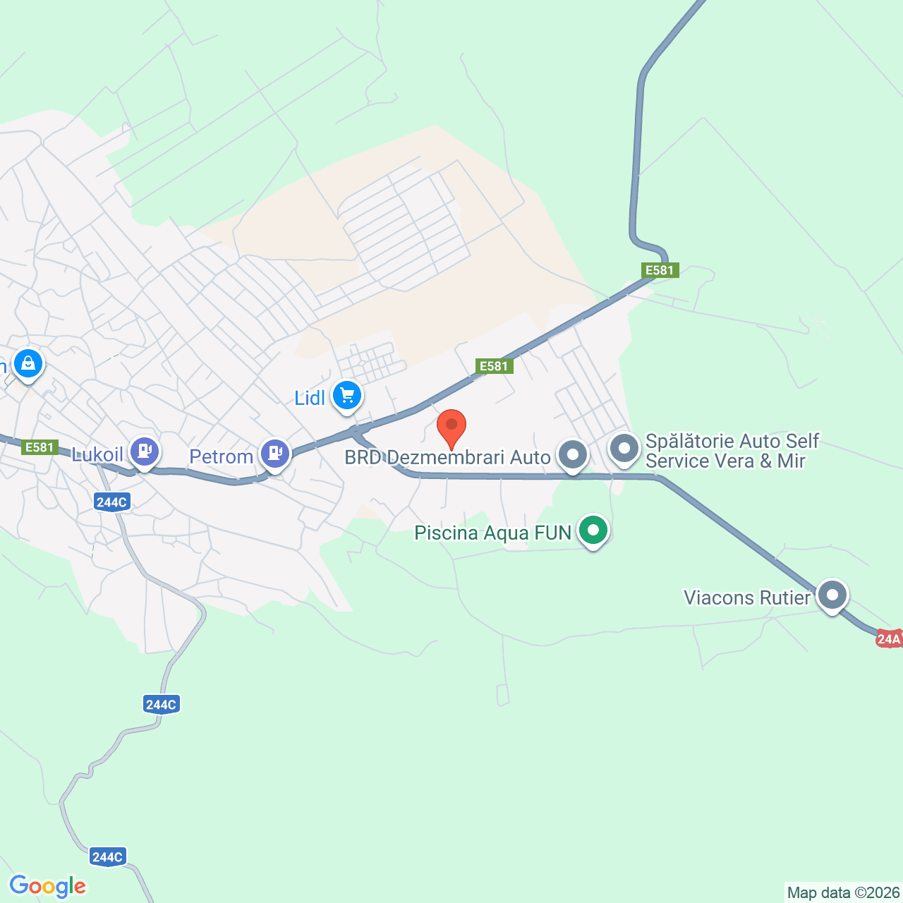 Poza harta streetview, zoom 14, adresa Husi Vaslui, , judetul