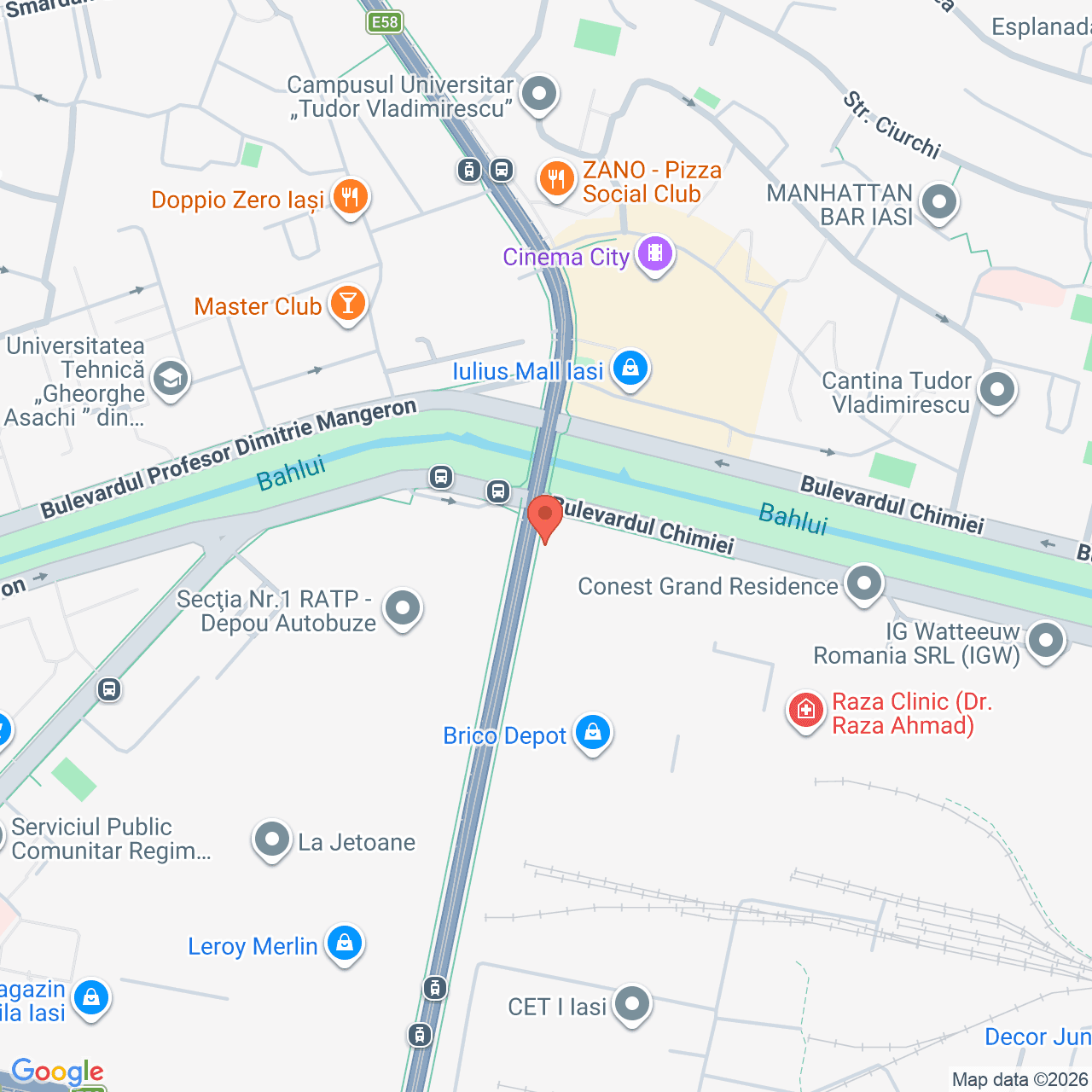 Poza harta streetview, zoom 16, adresa Iași, Str. Metalurgiei, Nr.8, , judetul